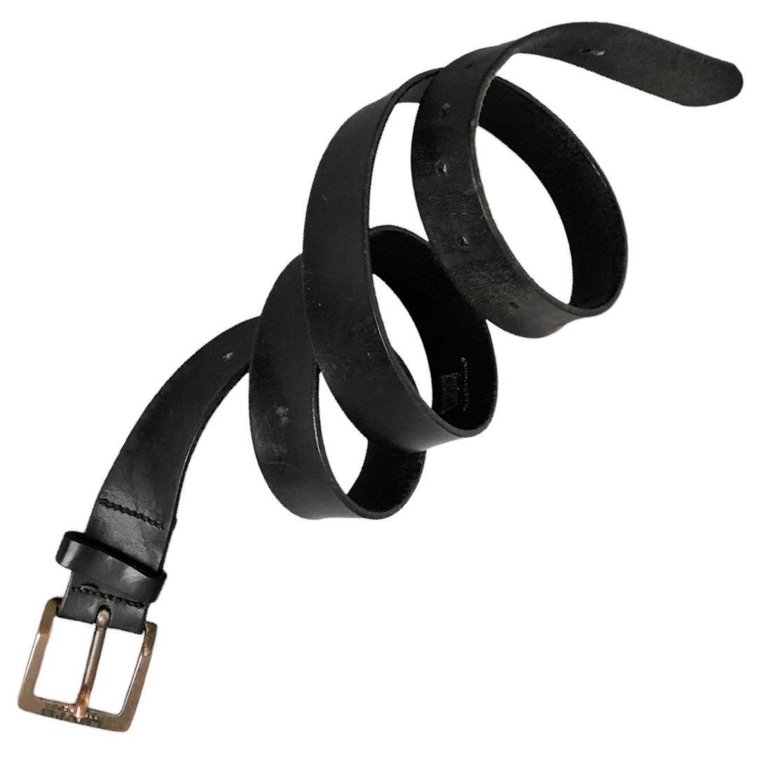 Levi's 🔵black calfskin leather belt with bronze-tone buckle Size ONE SIZE - 1 Thumbnail