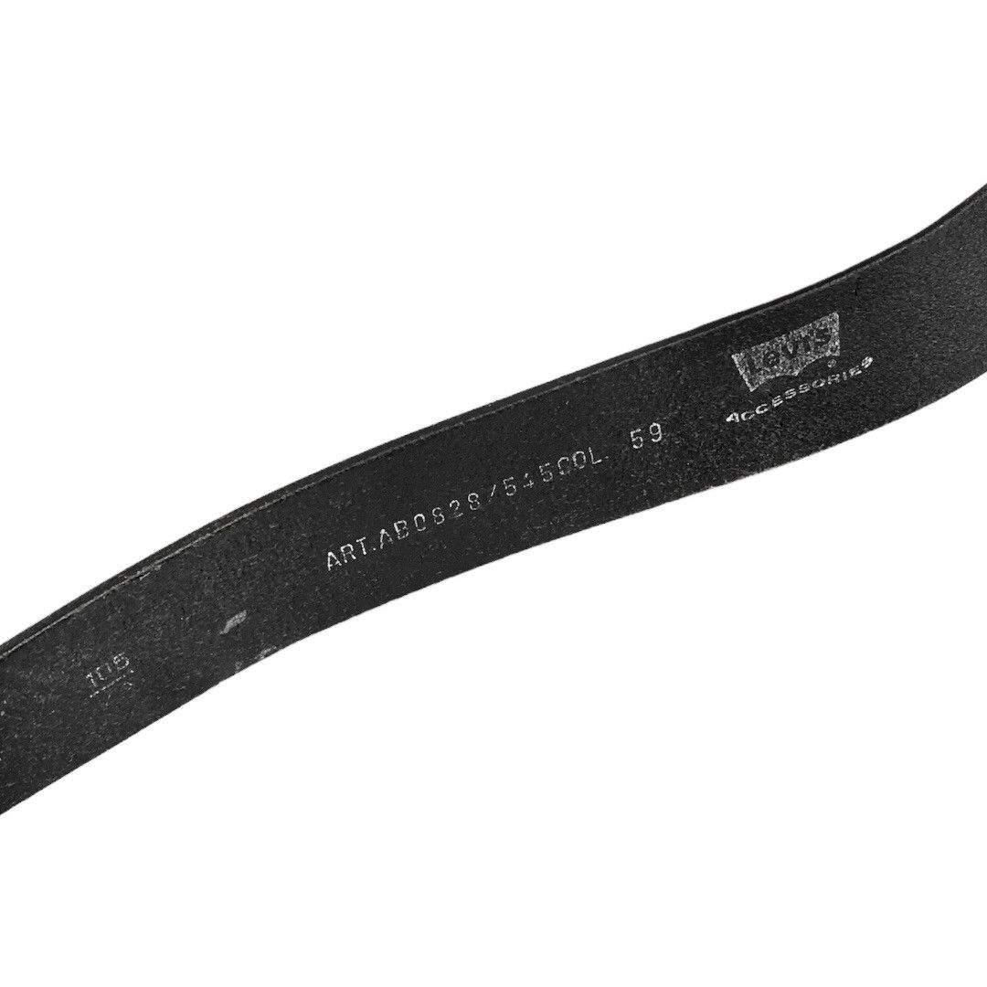Levi's 🔵black calfskin leather belt with bronze-tone buckle Size ONE SIZE - 5 Thumbnail