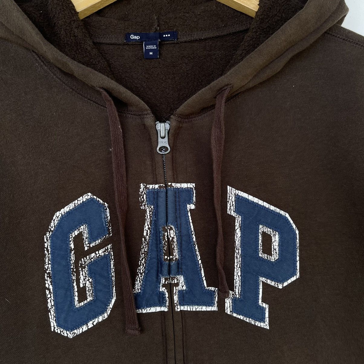 Gap Vintage Y2K Gap Brown Travis Scott Full Zip Hoodie Size US M / EU 48-50 / 2 - 4 Thumbnail