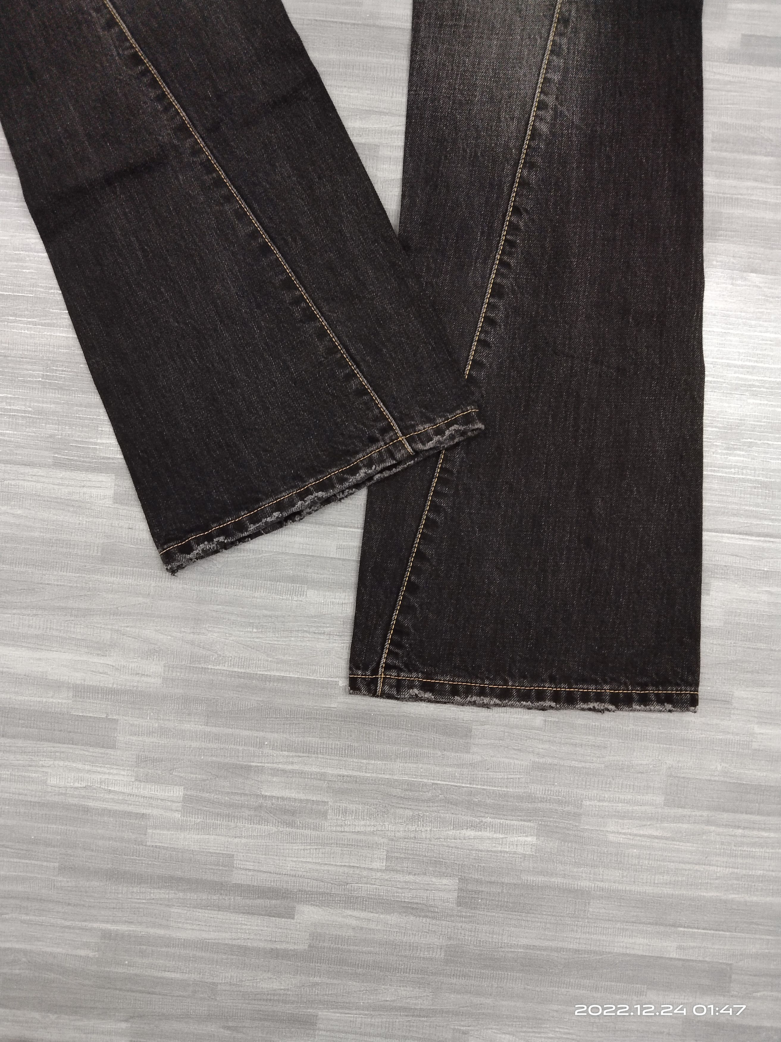Lee FLARE🔥WASHED BLACK TWIST CARGO LEE DENIM PANTS Size US 31 - 6 Thumbnail