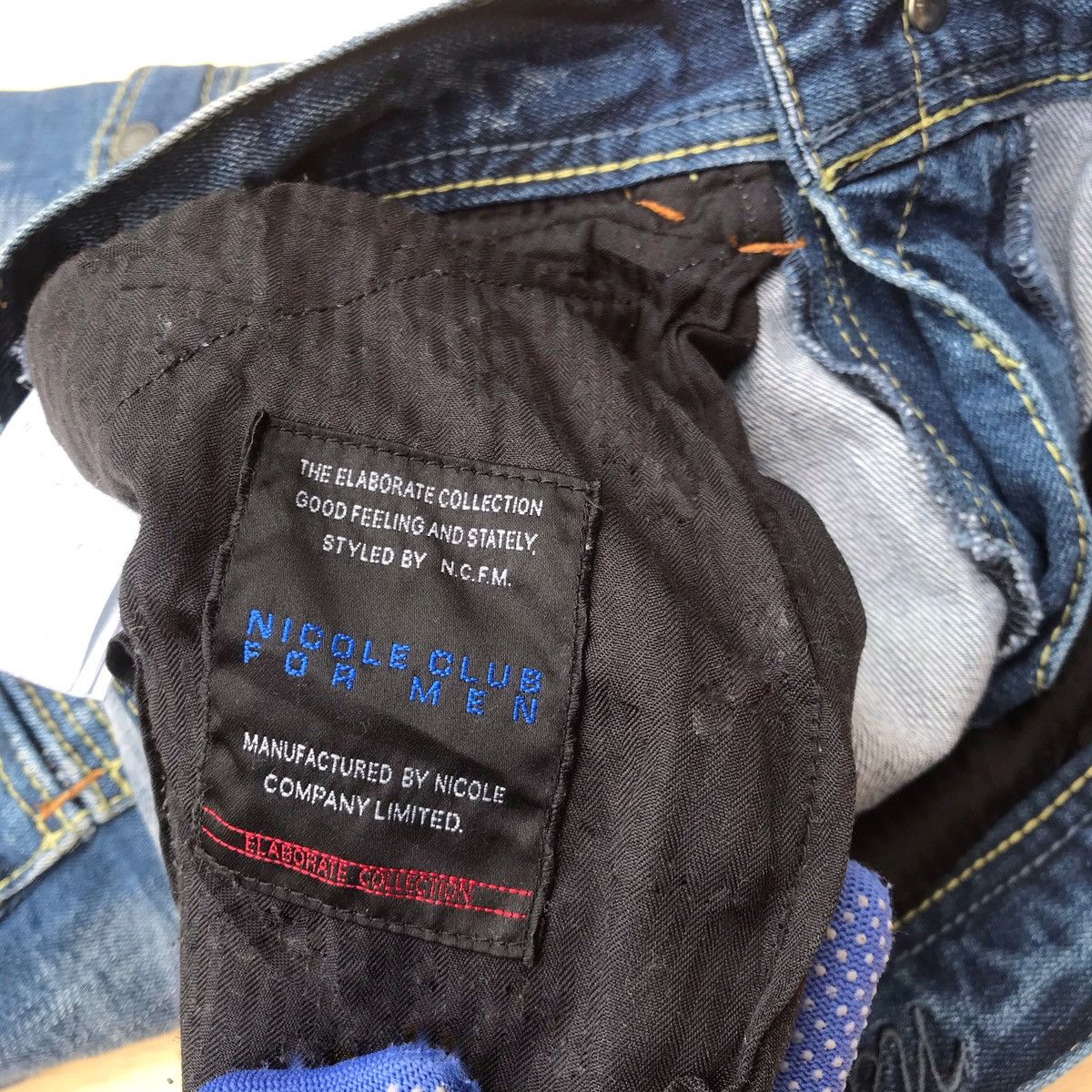 Japanese Brand Nicole Club For Men Distressed bush pant 9pocket low rise Size US 29 - 14 Thumbnail