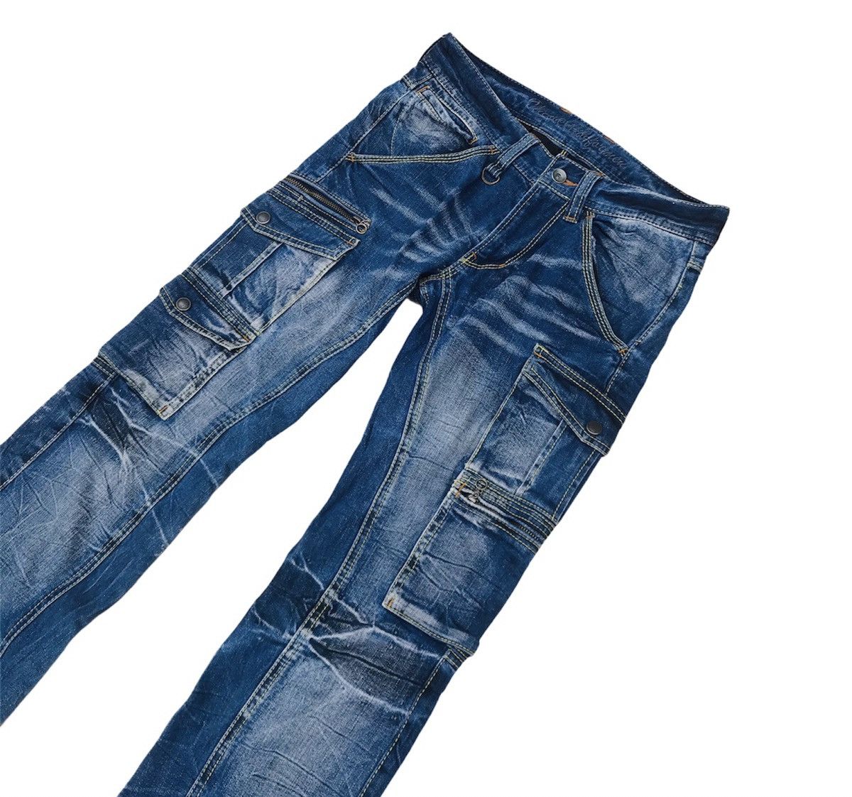 Japanese Brand Nicole Club For Men Distressed bush pant 9pocket low rise Size US 29 - 3 Thumbnail