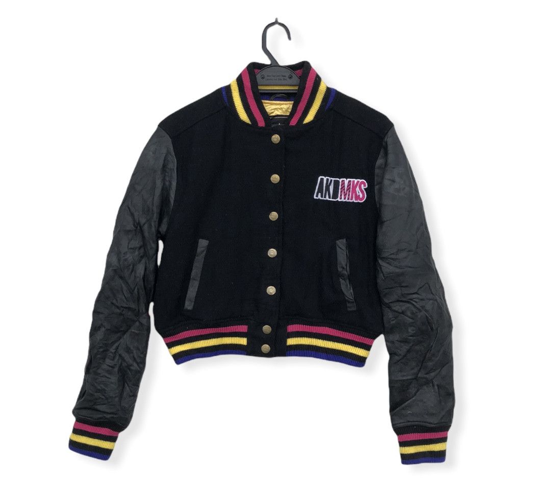 Akademiks AKADEMIKS BIKINI GIRL CROP WOOL/LEATHER VARSITY JACKET Size US M / EU 48-50 / 2 - 2 Thumbnail