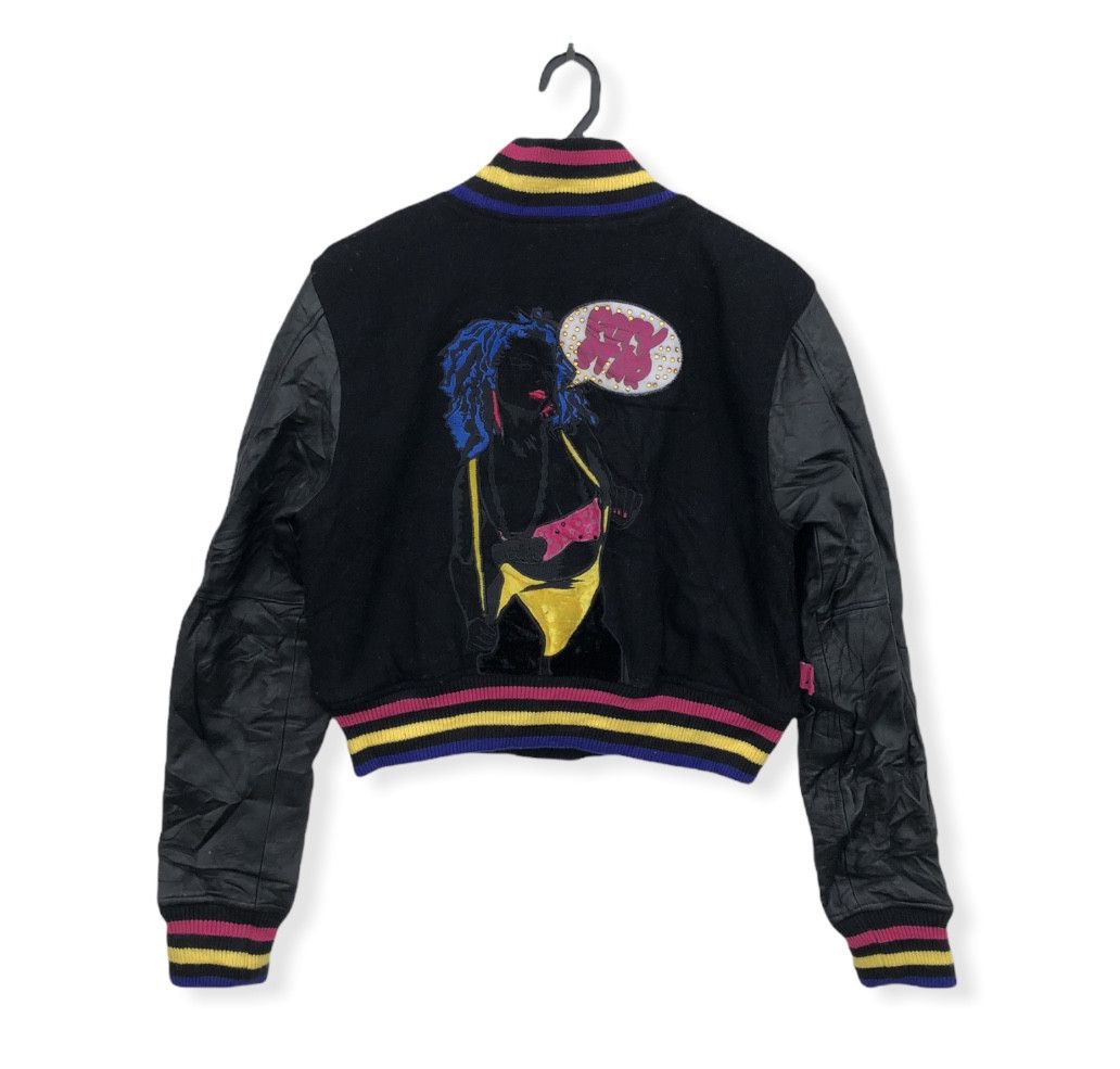 Akademiks AKADEMIKS BIKINI GIRL CROP WOOL/LEATHER VARSITY JACKET Size US M / EU 48-50 / 2 - 1 Thumbnail