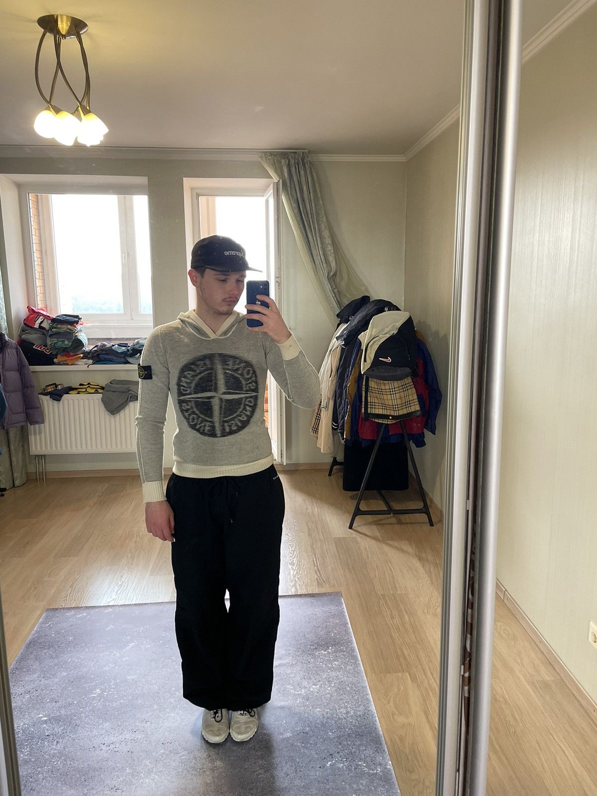 Stone Island Stone Island Hooded Knit Sweater Big Logo Size US S / EU 44-46 / 1 - 3 Thumbnail