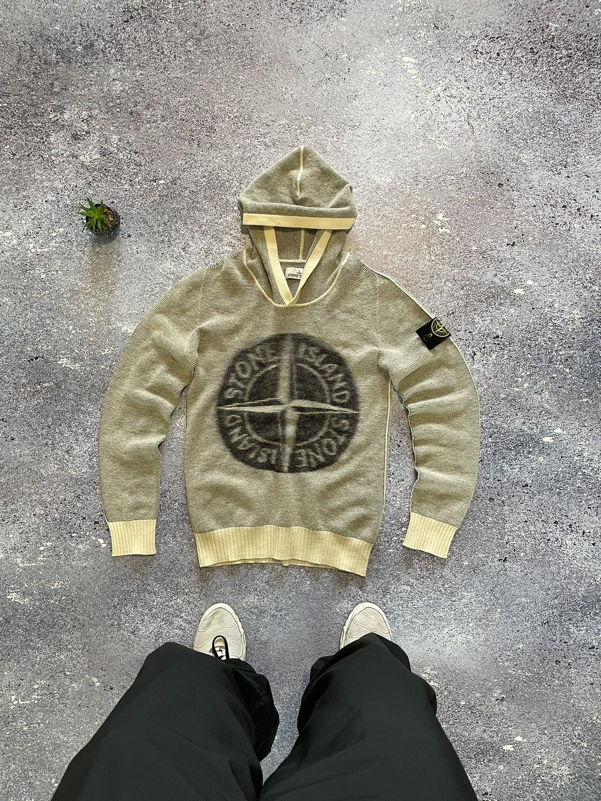 Stone Island Stone Island Hooded Knit Sweater Big Logo Size US S / EU 44-46 / 1 - 2 Thumbnail