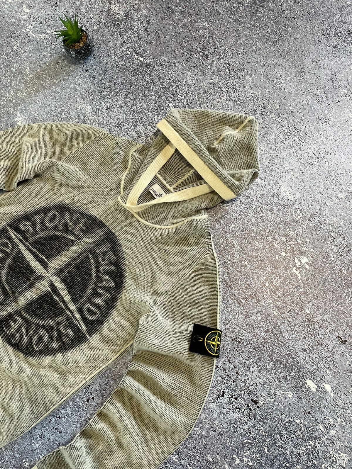 Stone Island Stone Island Hooded Knit Sweater Big Logo Size US S / EU 44-46 / 1 - 5 Thumbnail