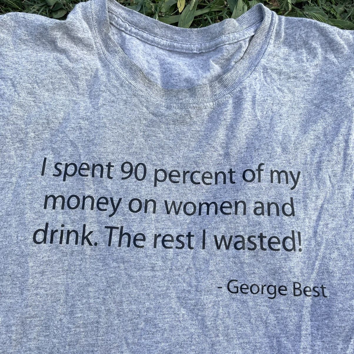 Vintage Vintage Y2K Adult Tee Spent 90 Money Bebe Humor L Size US L / EU 52-54 / 3 - 4 Thumbnail