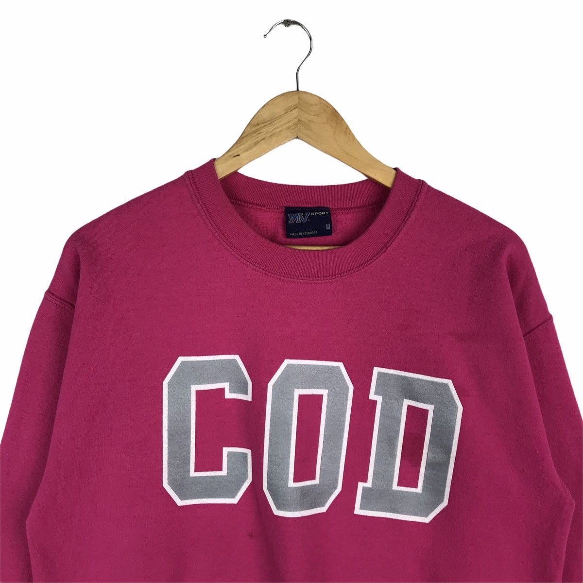 Vintage Vintage College of Dupage COD Pink Crewneck Sweatshirt Size US M / EU 48-50 / 2 - 2 Thumbnail