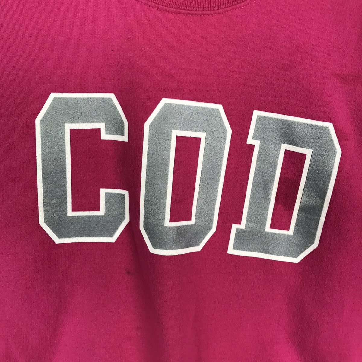 Vintage Vintage College of Dupage COD Pink Crewneck Sweatshirt Size US M / EU 48-50 / 2 - 4 Thumbnail