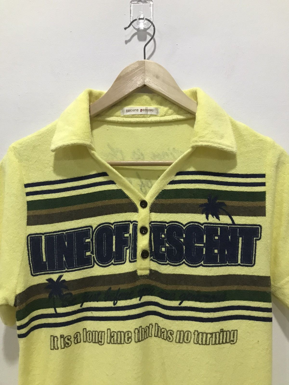 Japanese Brand Vintage Sucure Pomme hawaii Style polo tshirt Size US S / EU 44-46 / 1 - 3 Thumbnail