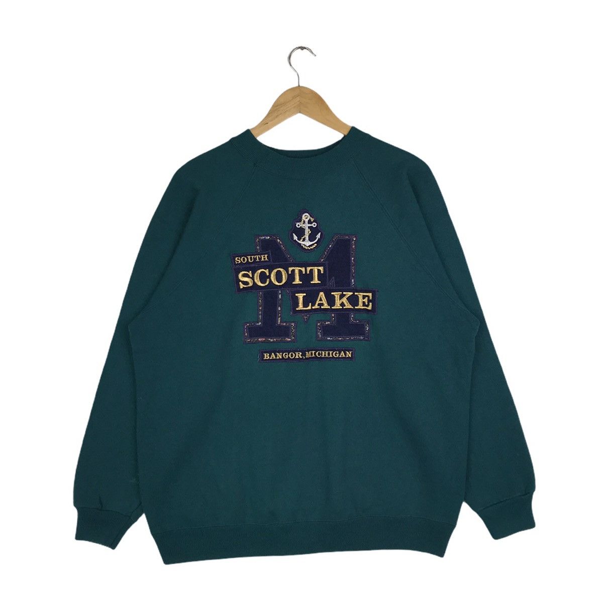 Vintage Vintage South Scott Lake Bangor Michigan Sweatshirt Size US XL / EU 56 / 4 - 1 Thumbnail