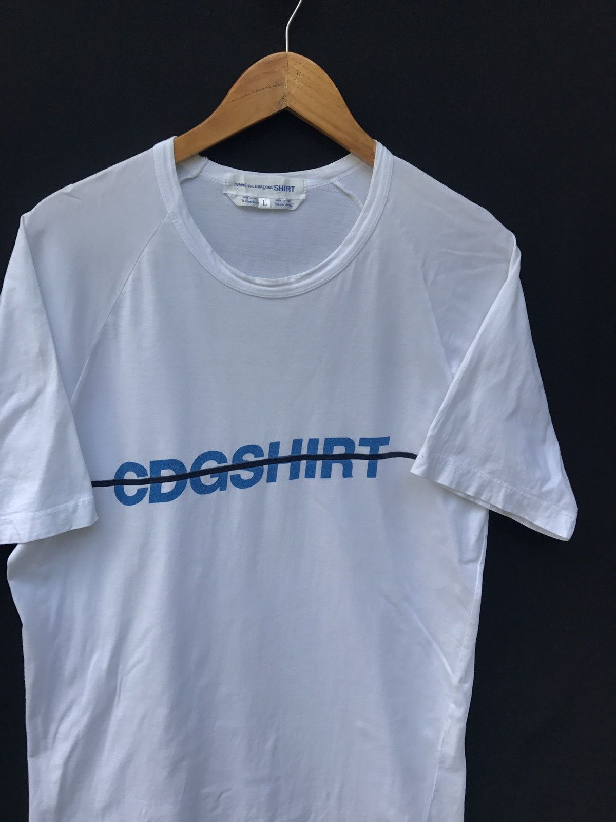 Comme des Garcons Comme des Garçons Shirt Cdg Spellout Shirt Japanese Designer Size US M / EU 48-50 / 2 - 2 Thumbnail