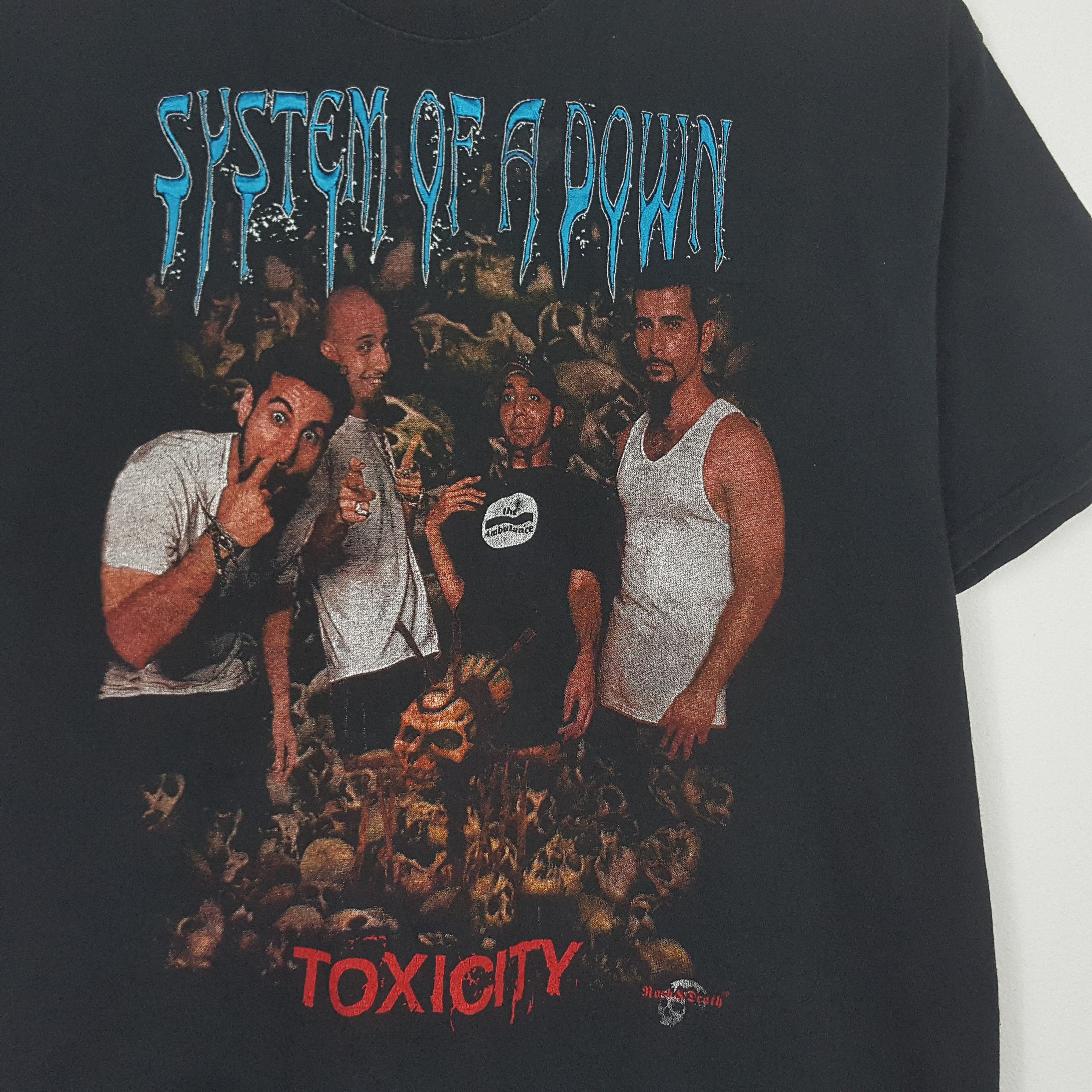 Band Tees × Vintage Vintage SYSTEM OF A DOWN American Rock Band Toxicity tees Size US L / EU 52-54 / 3 - 6 Thumbnail