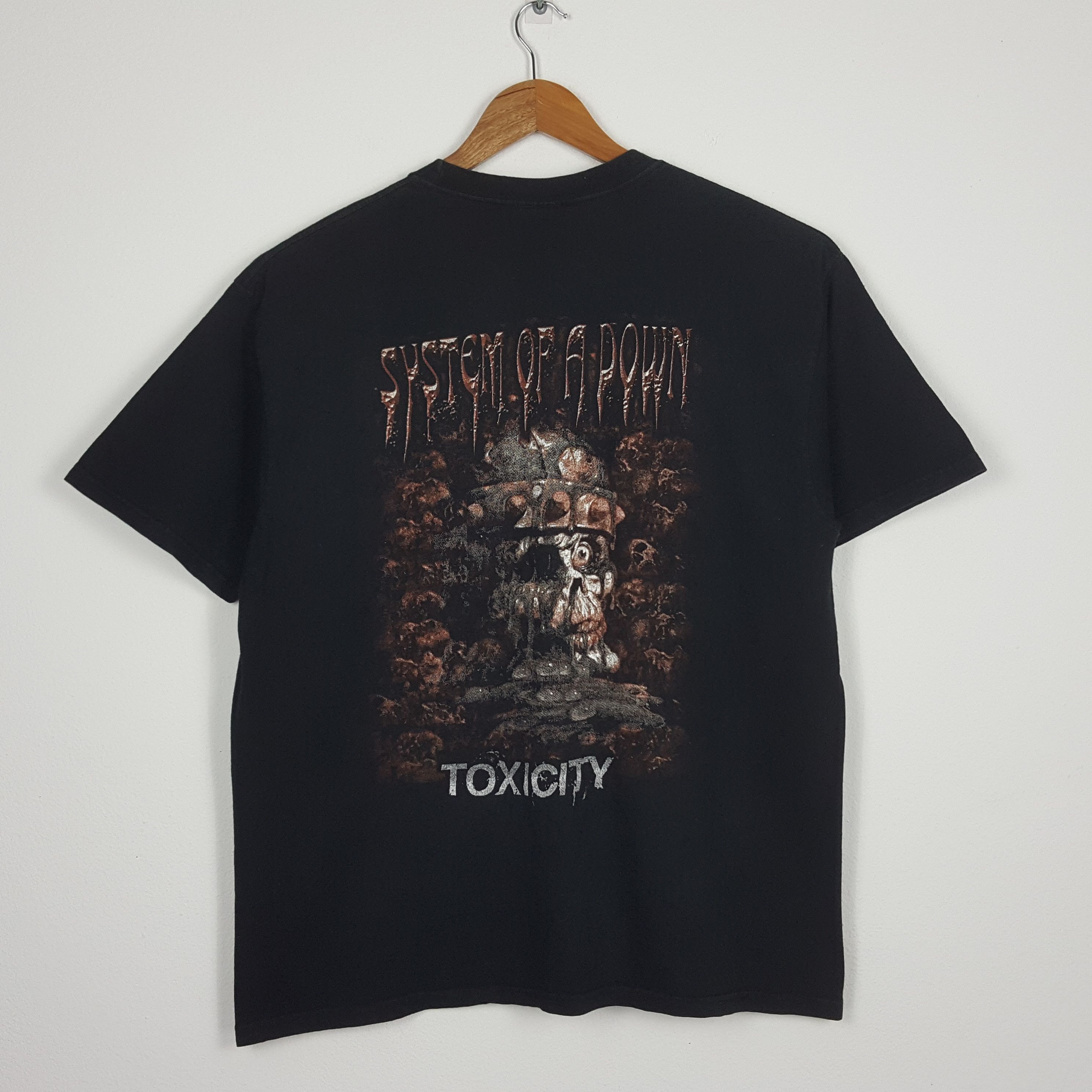 Band Tees × Vintage Vintage SYSTEM OF A DOWN American Rock Band Toxicity tees Size US L / EU 52-54 / 3 - 5 Thumbnail