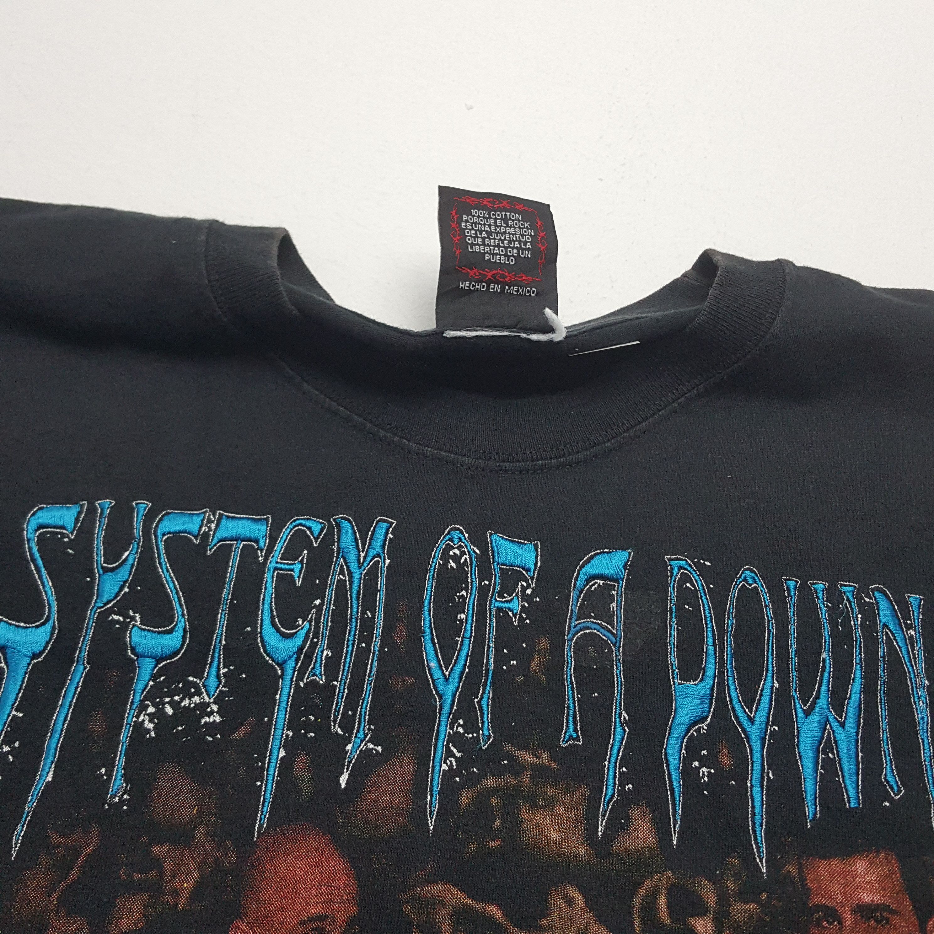Band Tees × Vintage Vintage SYSTEM OF A DOWN American Rock Band Toxicity tees Size US L / EU 52-54 / 3 - 2 Thumbnail