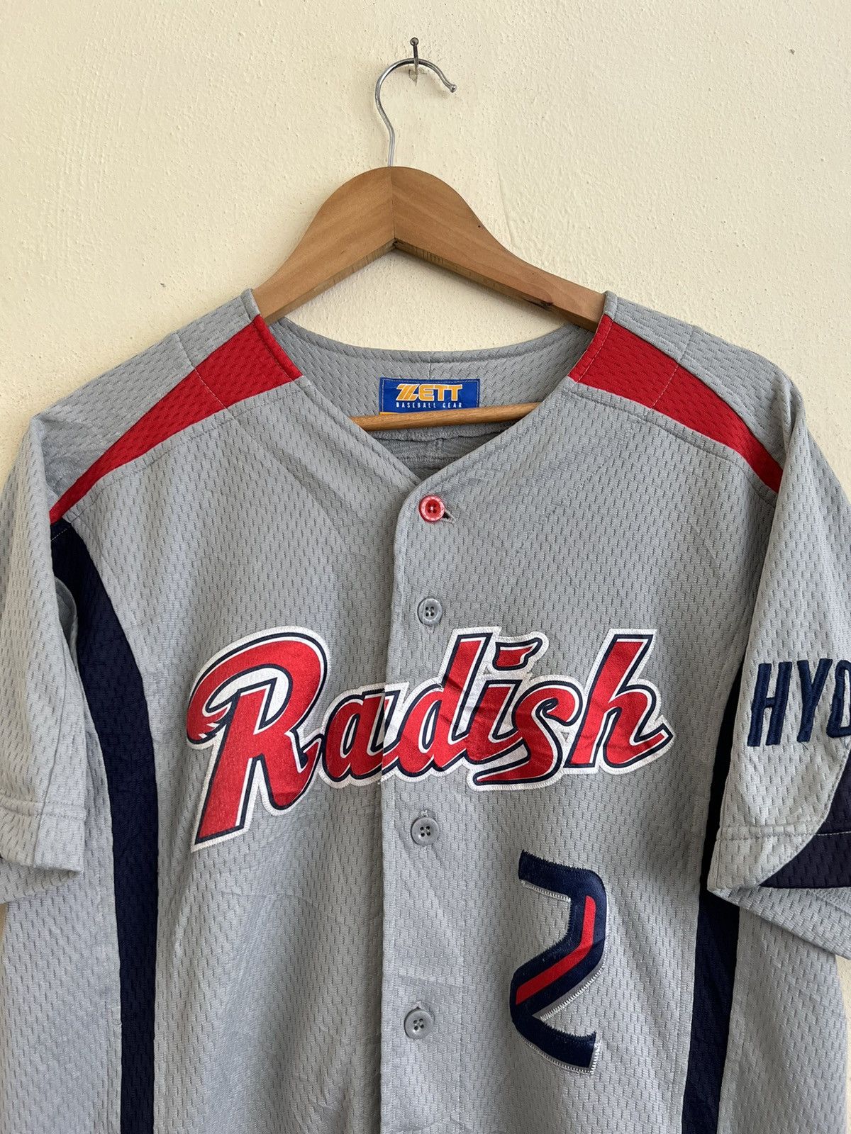 Japanese Brand × Vintage Vintage Zlett Baseball Gear Jersey Made in Japan Size US L / EU 52-54 / 3 - 3 Thumbnail