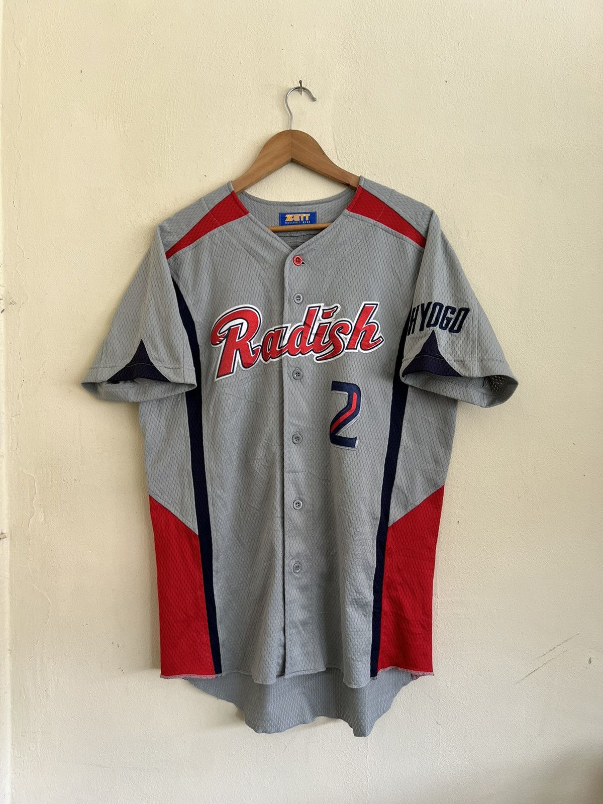 Japanese Brand × Vintage Vintage Zlett Baseball Gear Jersey Made in Japan Size US L / EU 52-54 / 3 - 1 Thumbnail