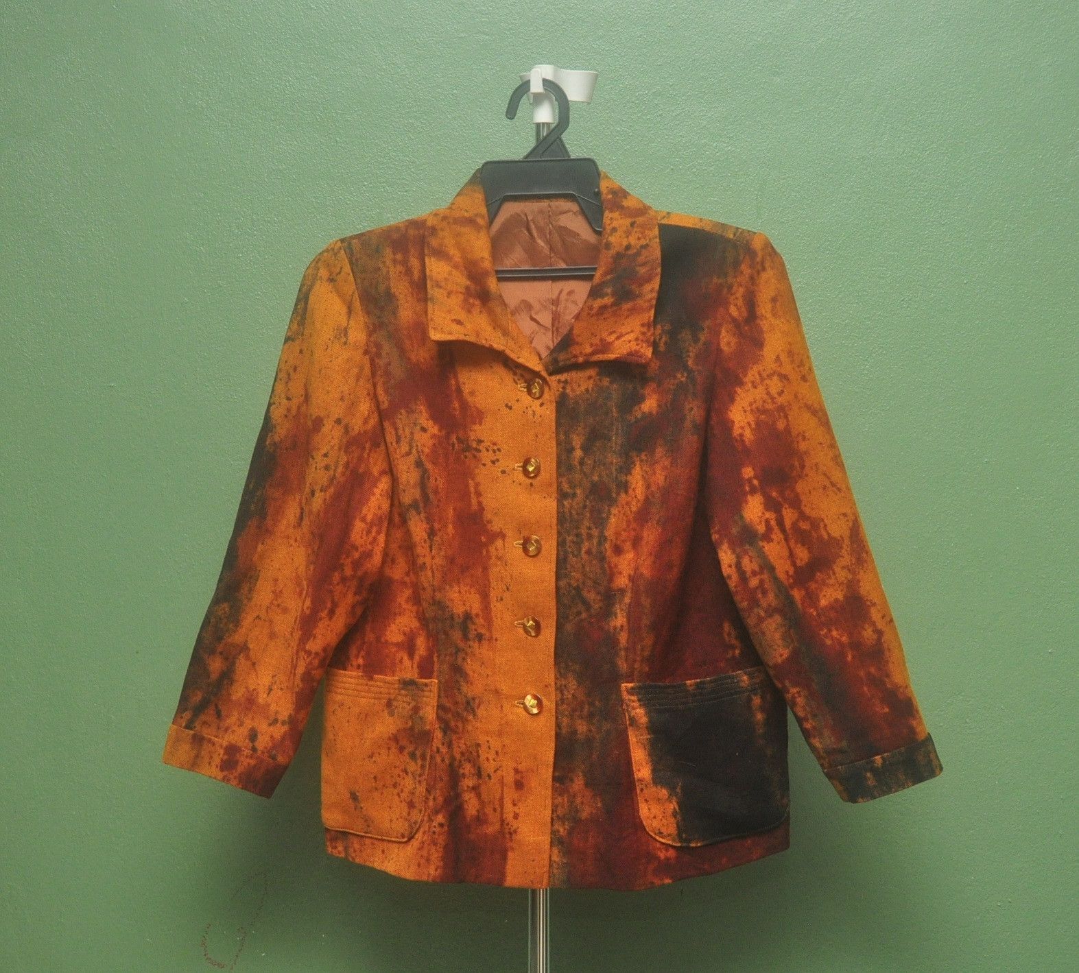 image of Designer Vintage Japanese Chocolate Fashion Style Jacket in Coco Brown, Men's (Size Medium)