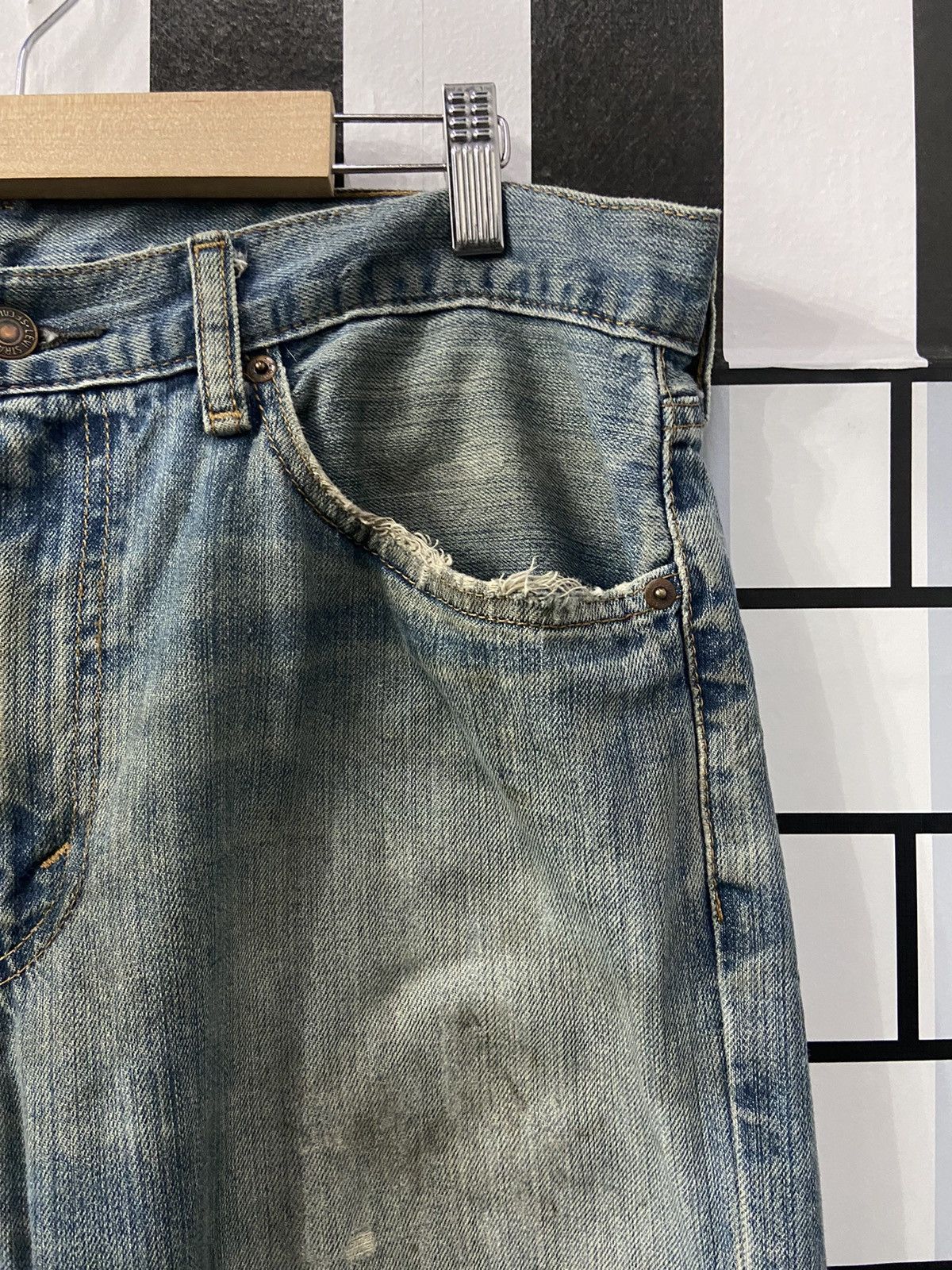 Levi's × Vintage Vintage Levi’s 559 Distressed Faded Blue Denim Pants Size US 34 / EU 50 - 11 Thumbnail