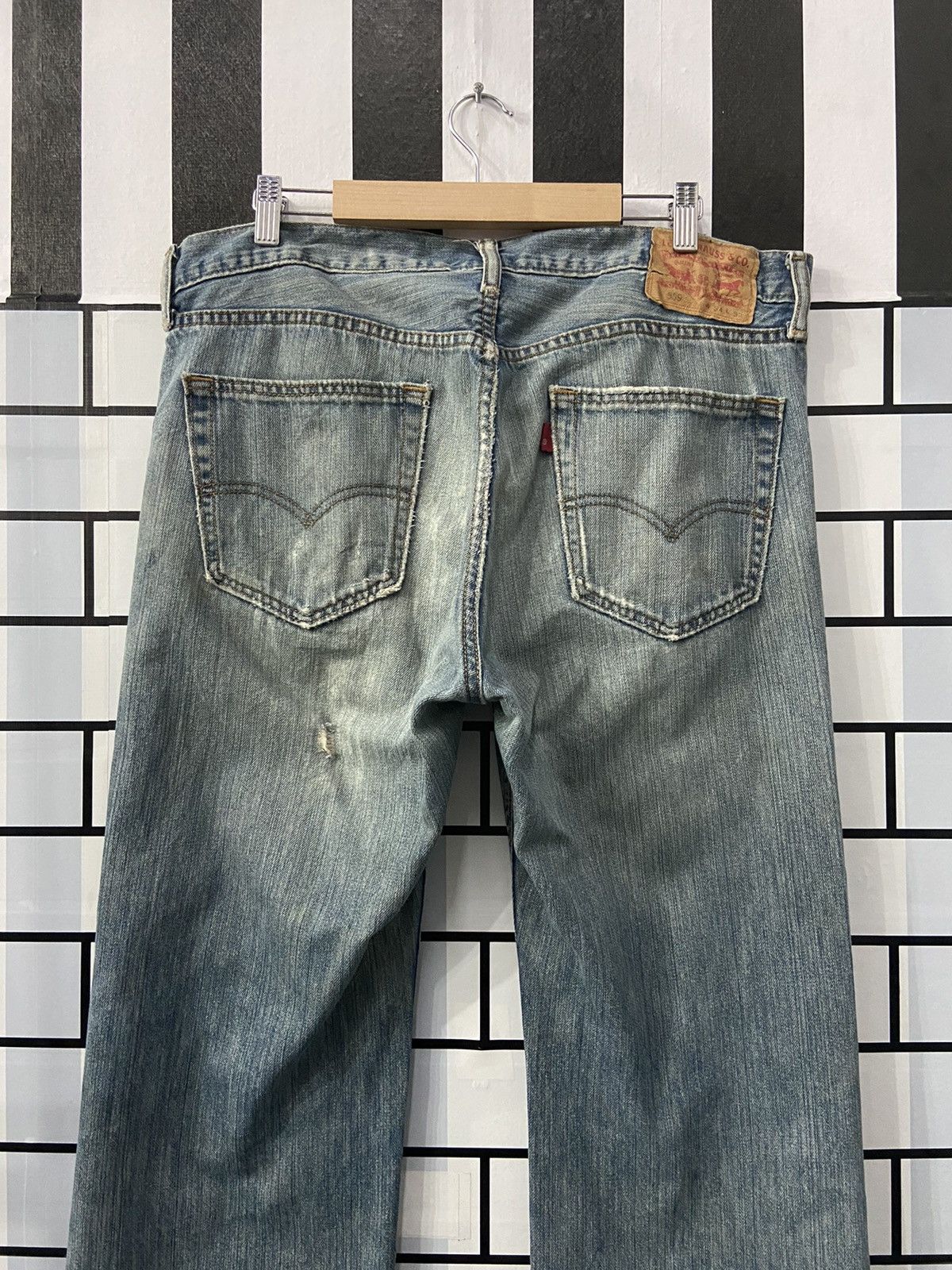 Levi's × Vintage Vintage Levi’s 559 Distressed Faded Blue Denim Pants Size US 34 / EU 50 - 12 Thumbnail