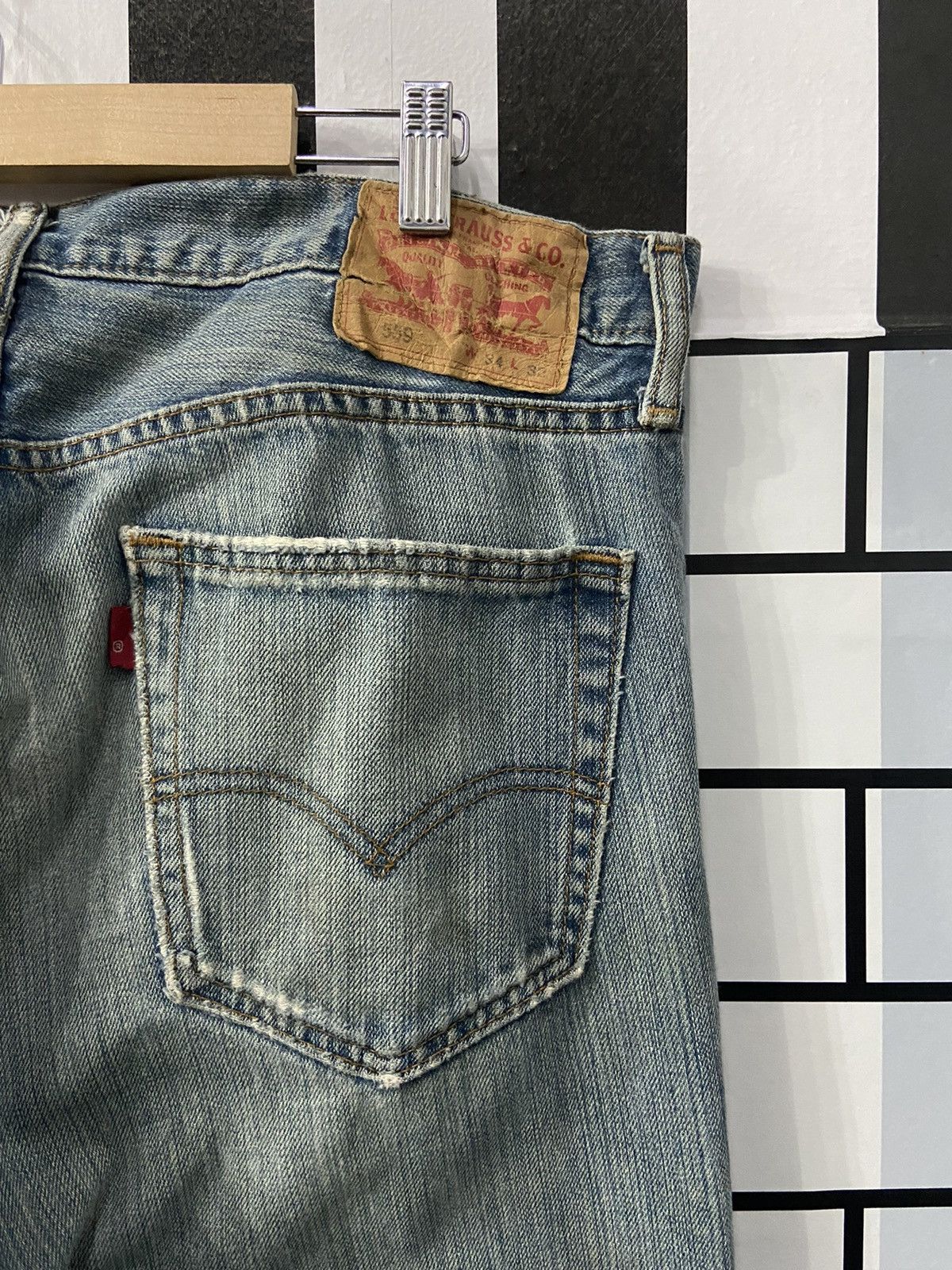 Levi's × Vintage Vintage Levi’s 559 Distressed Faded Blue Denim Pants Size US 34 / EU 50 - 17 Thumbnail