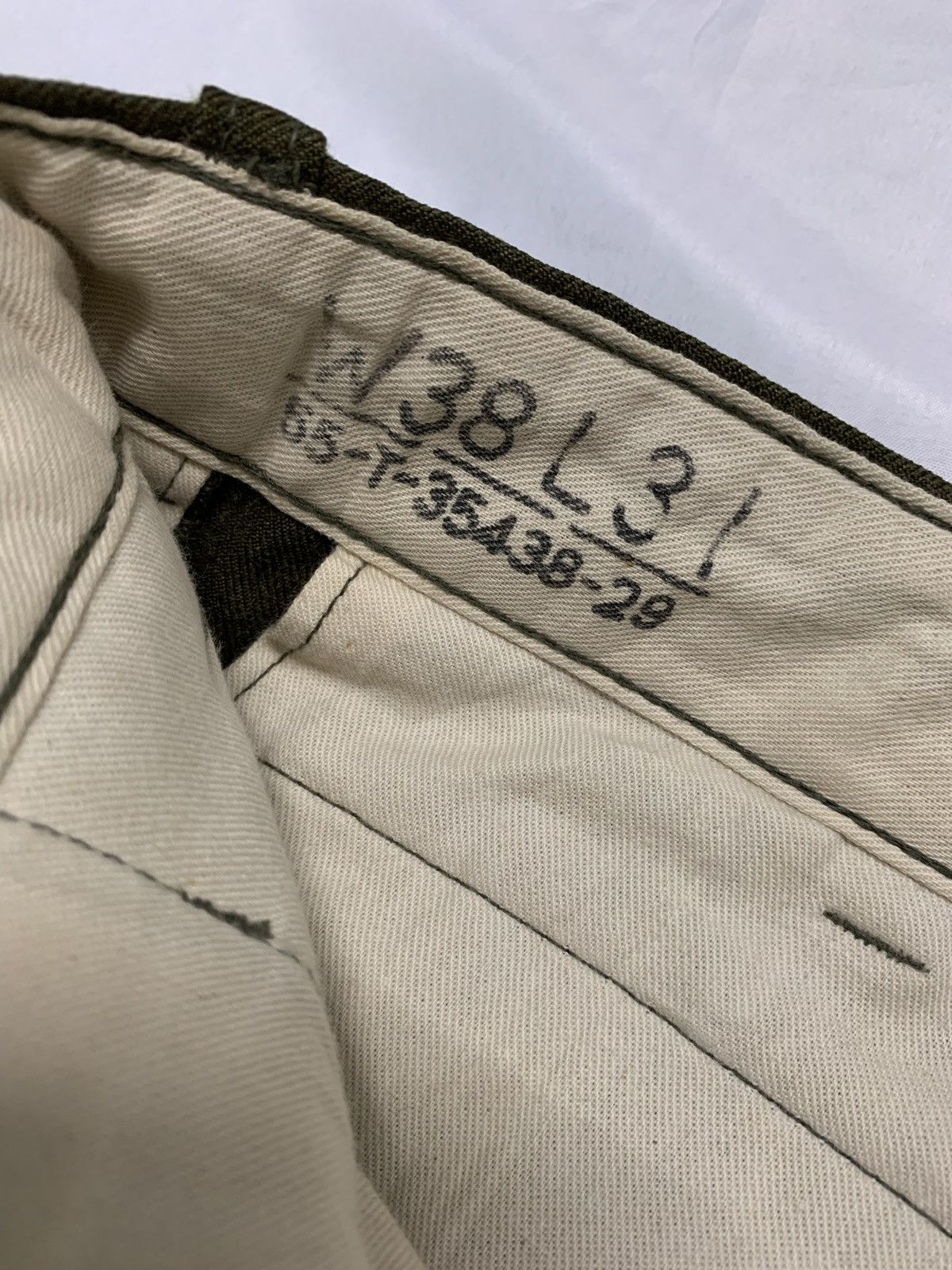 Other RARE‼️Vintage 80s Wool Army Green Military Oversized Pants Size US 38 / EU 54 - 8 Thumbnail