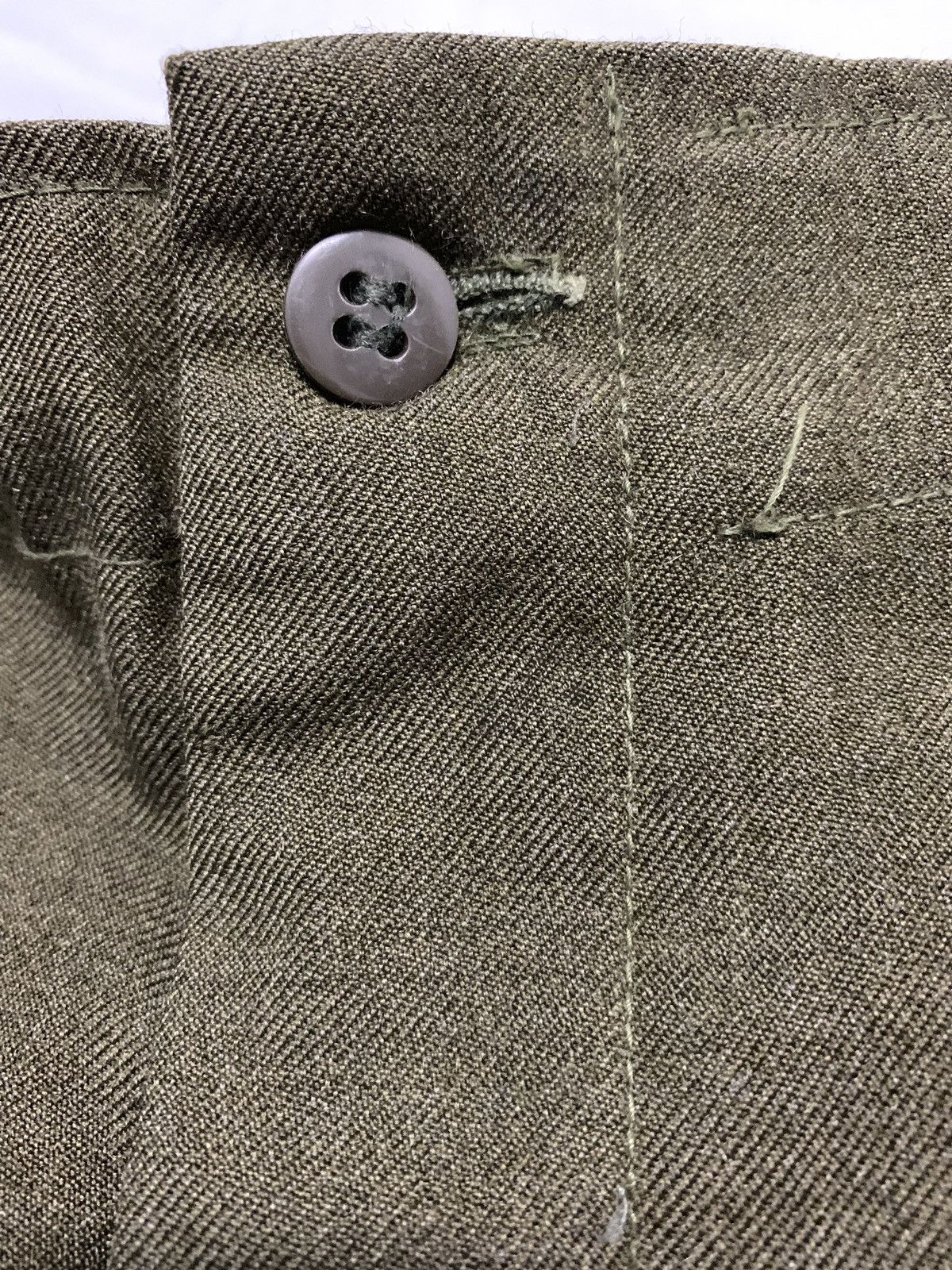 Other RARE‼️Vintage 80s Wool Army Green Military Oversized Pants Size US 38 / EU 54 - 6 Thumbnail