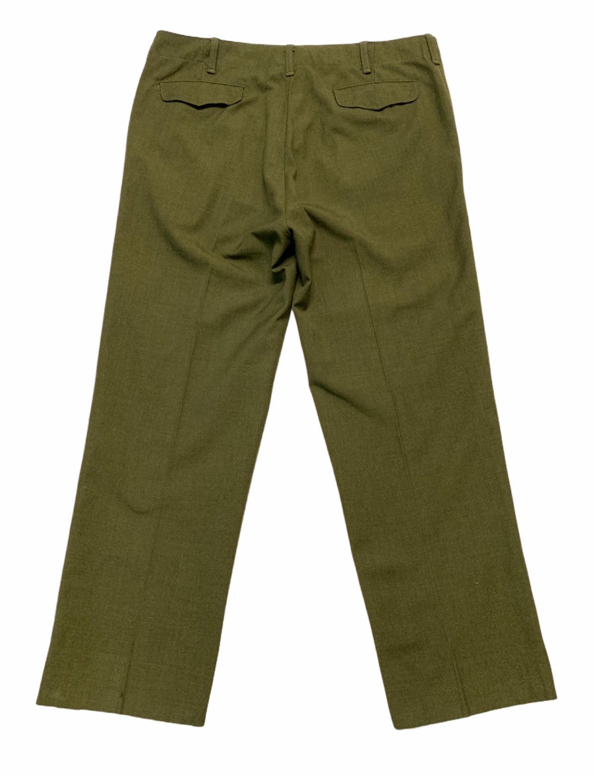 Other RARE‼️Vintage 80s Wool Army Green Military Oversized Pants Size US 38 / EU 54 - 3 Thumbnail