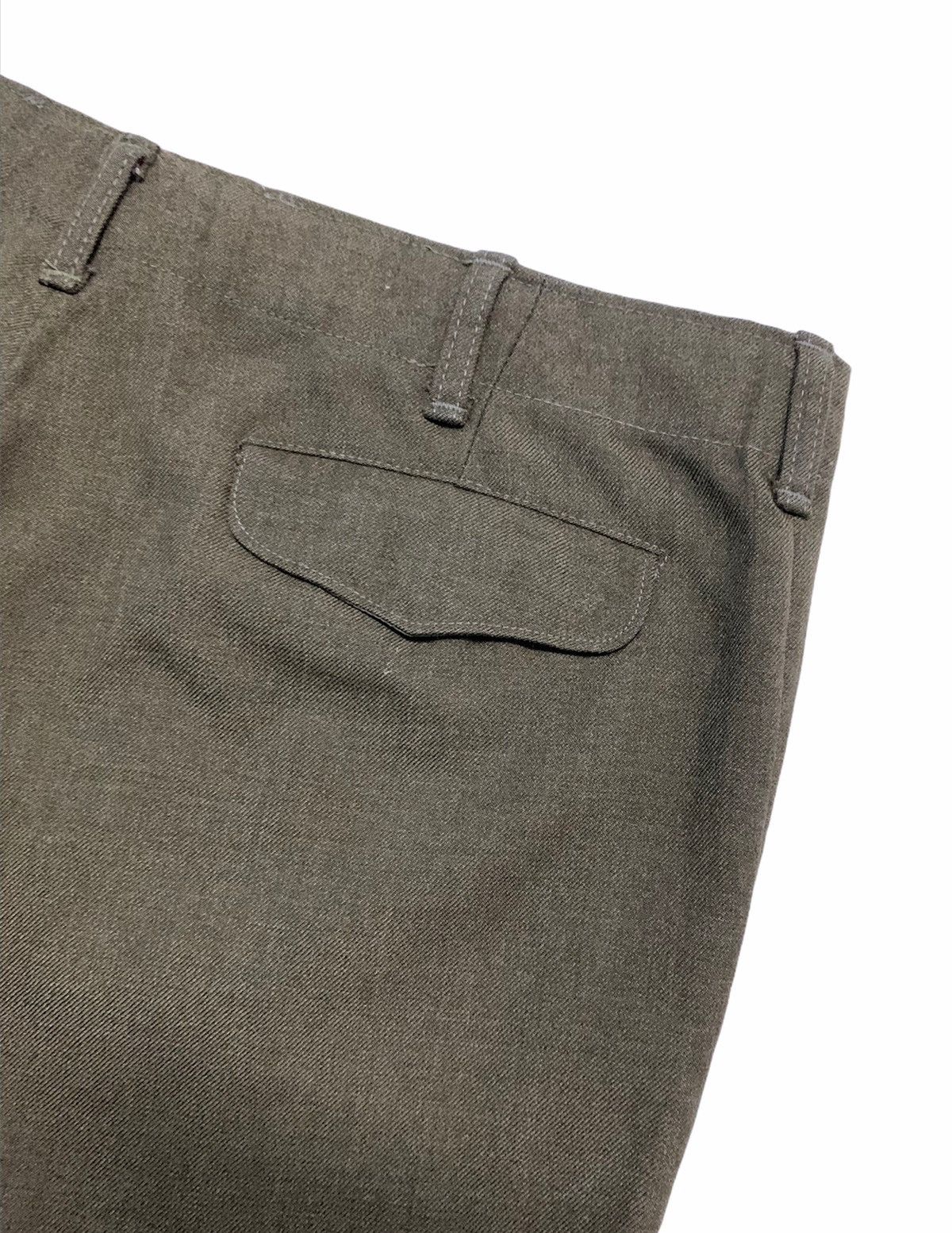 Other RARE‼️Vintage 80s Wool Army Green Military Oversized Pants Size US 38 / EU 54 - 4 Thumbnail