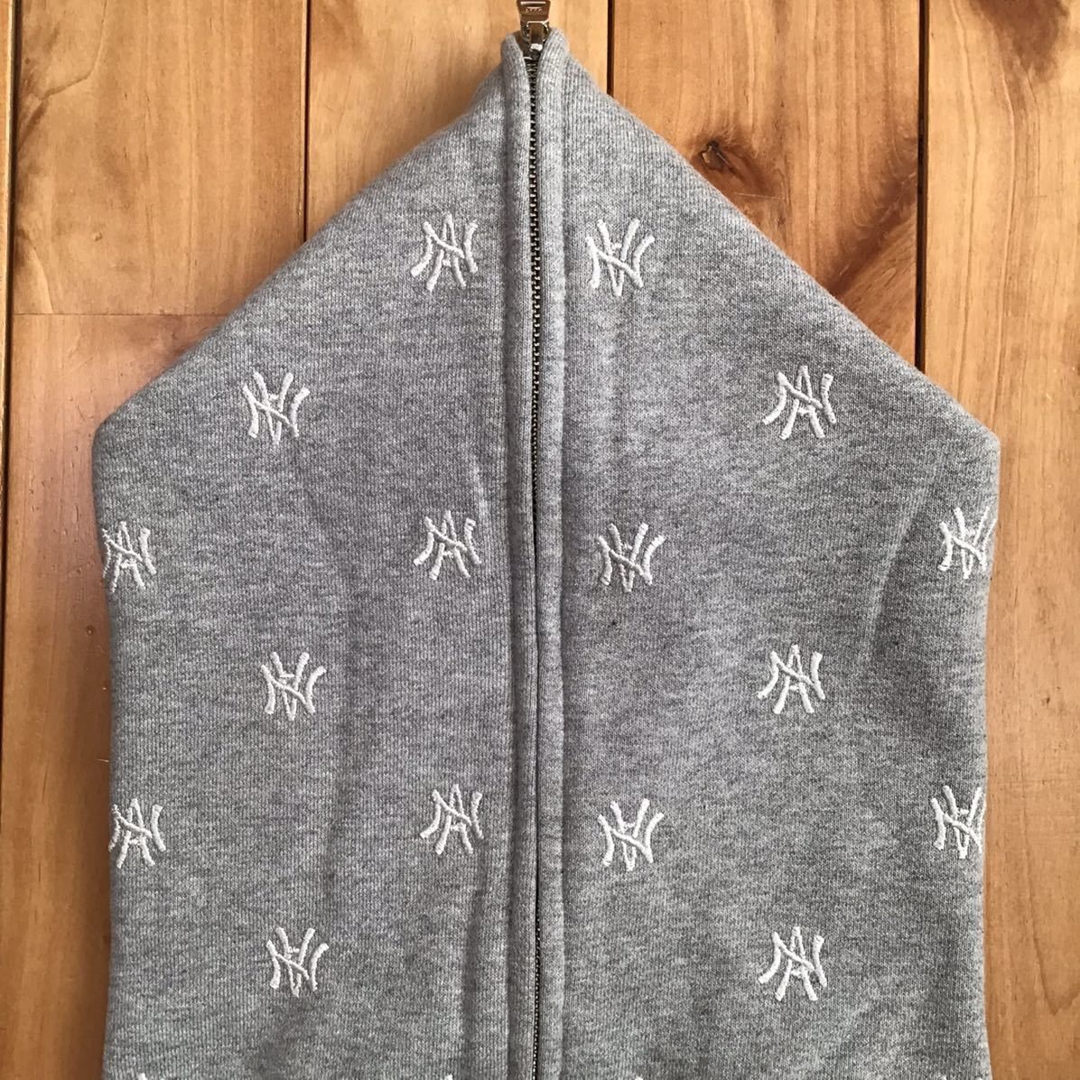 Bape × Neighborhood BAPE × NEIGHBORHOOD LOGO Full zip hoodie Gray Size US L / EU 52-54 / 3 - 3 Thumbnail