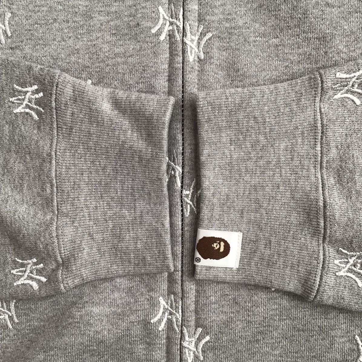 Bape × Neighborhood BAPE × NEIGHBORHOOD LOGO Full zip hoodie Gray Size US L / EU 52-54 / 3 - 4 Thumbnail