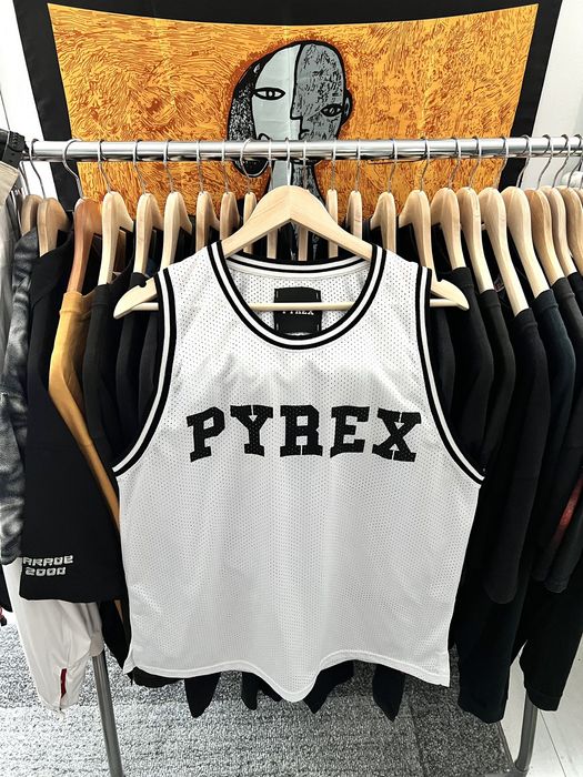 Pyrex Vision Pyrex Vision White Basketball Jersey Shirt Been Trill