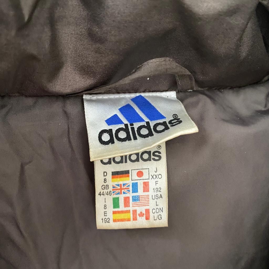 Adidas × Vintage Adidas puffer jacket in brown vintage 90s retro Size US L / EU 52-54 / 3 - 3 Thumbnail