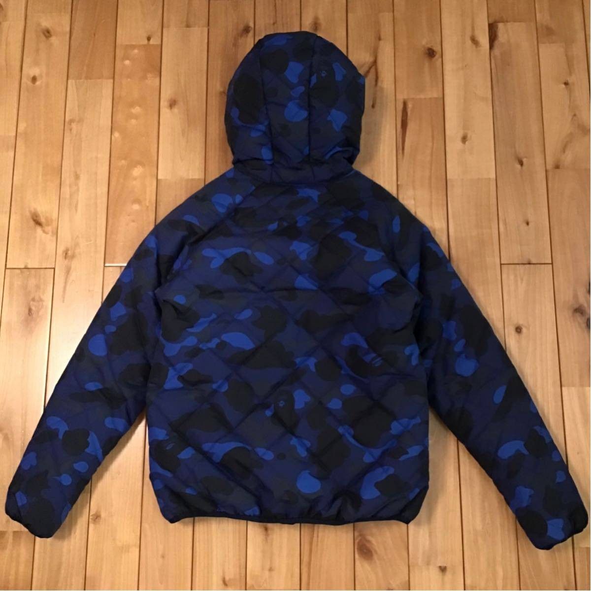 Bape BAPE Blue camo hoodie down jacket a bathing ape Size US S / EU 44-46 / 1 - 3 Thumbnail