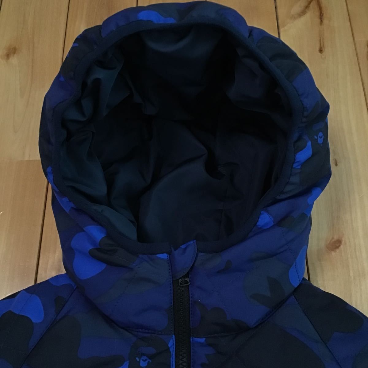 Bape BAPE Blue camo hoodie down jacket a bathing ape Size US S / EU 44-46 / 1 - 4 Thumbnail