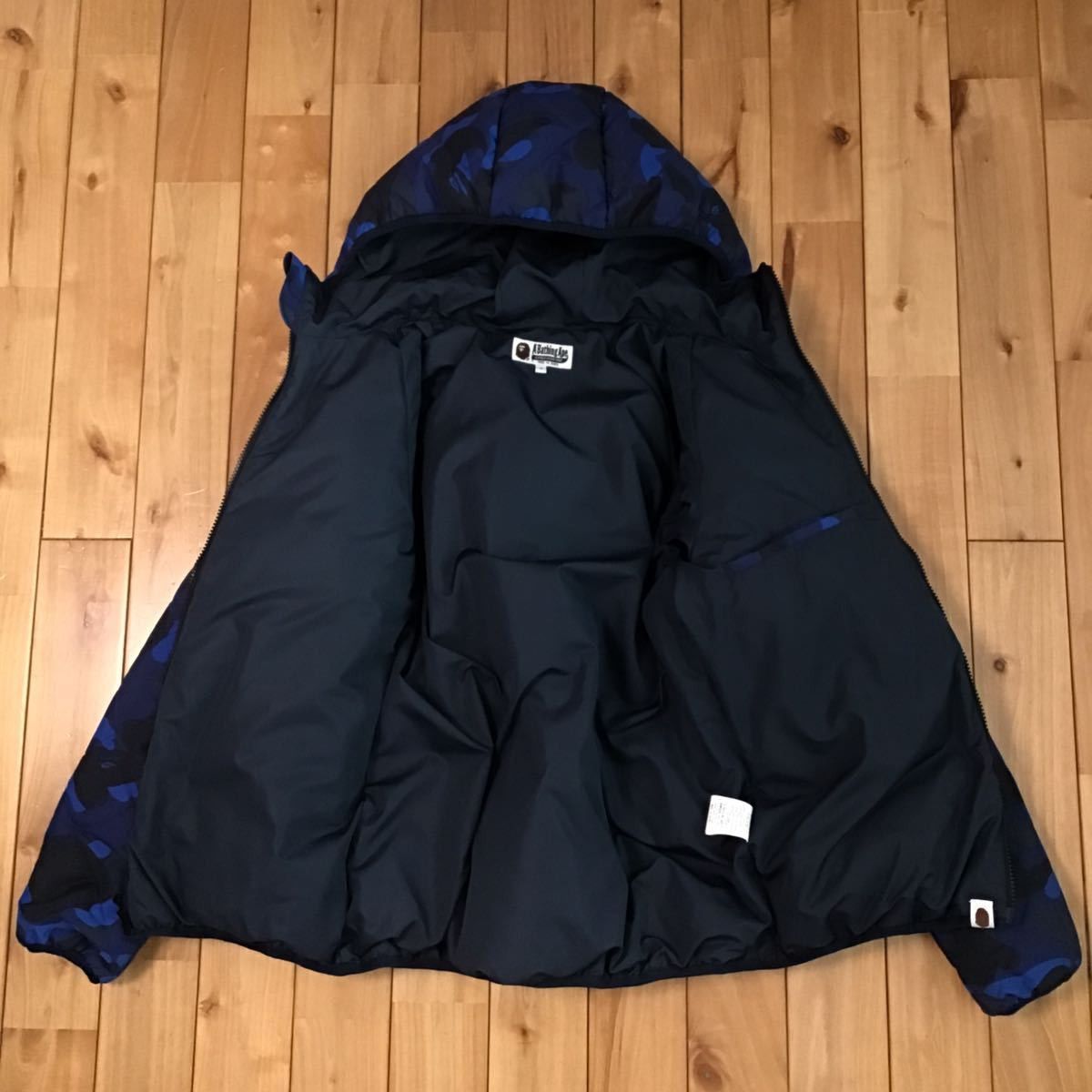 Bape BAPE Blue camo hoodie down jacket a bathing ape Size US S / EU 44-46 / 1 - 2 Thumbnail