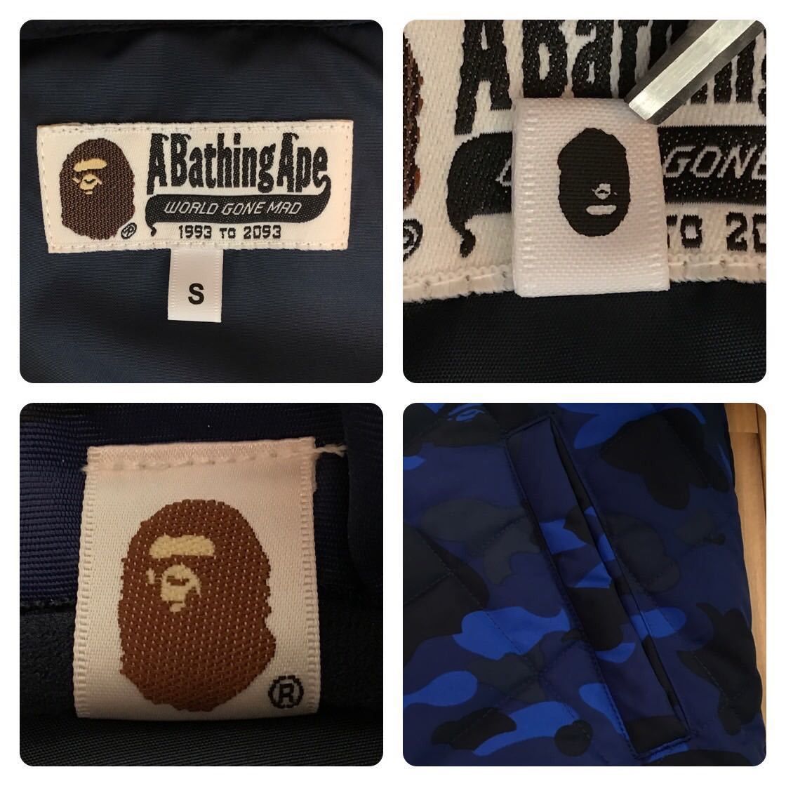 Bape BAPE Blue camo hoodie down jacket a bathing ape Size US S / EU 44-46 / 1 - 7 Thumbnail