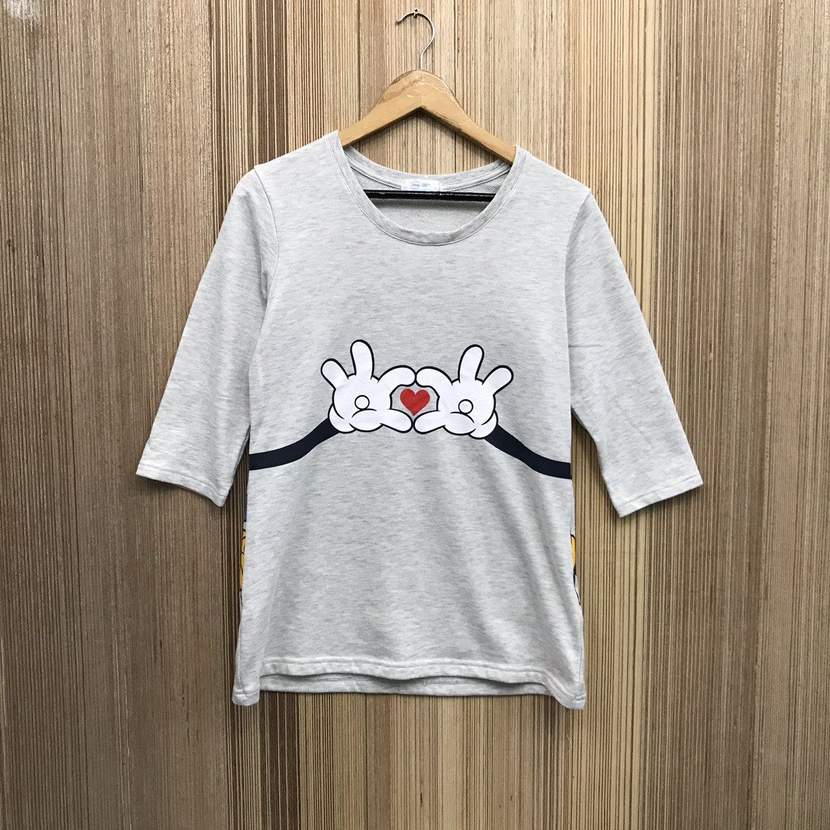 Disney × Mickey Mouse × Vintage Vintage Mickey Mouse Cartoon Raglan Tshirt Size M / US 6-8 / IT 42-44 - 2 Thumbnail