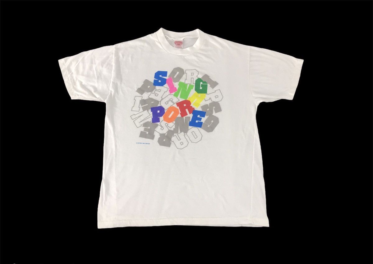 Vintage Vintage Yankee Singapore Souvenir T-shirt Printed Spell Out Size US L / EU 52-54 / 3 - 1 Thumbnail