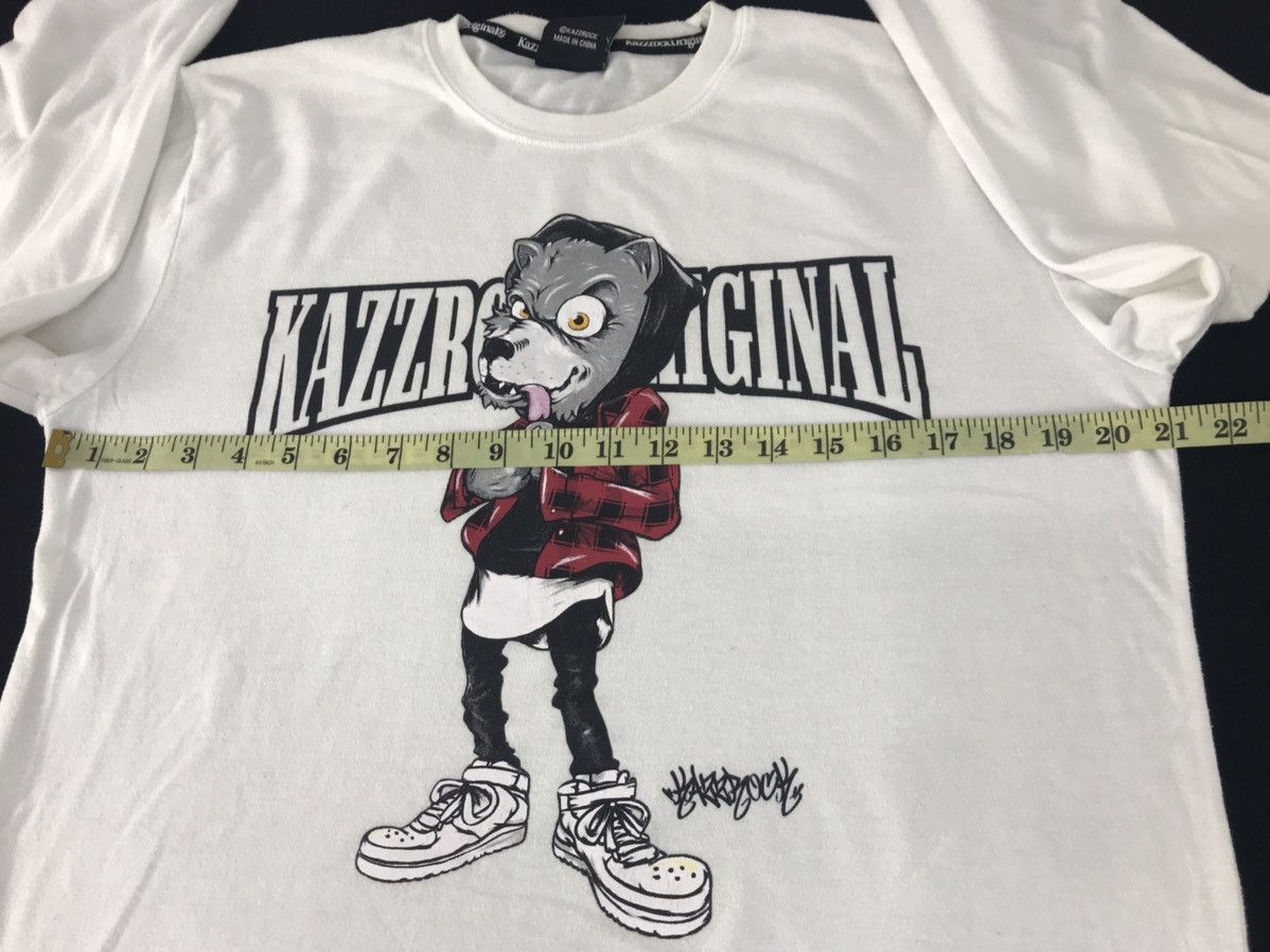 Japanese Brand × Vintage Vtg Kazzrock Original Big Wolf Longsleeve Tshirt Printed Size US M / EU 48-50 / 2 - 8 Thumbnail