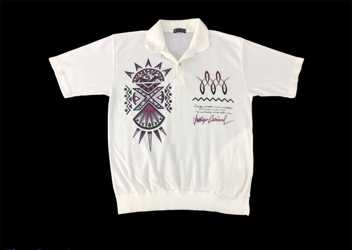 Designer × Vintage Vintage Jack Brown Embroidery Small Logo Aztec Art Design Size US S / EU 44-46 / 1 - 1 Thumbnail