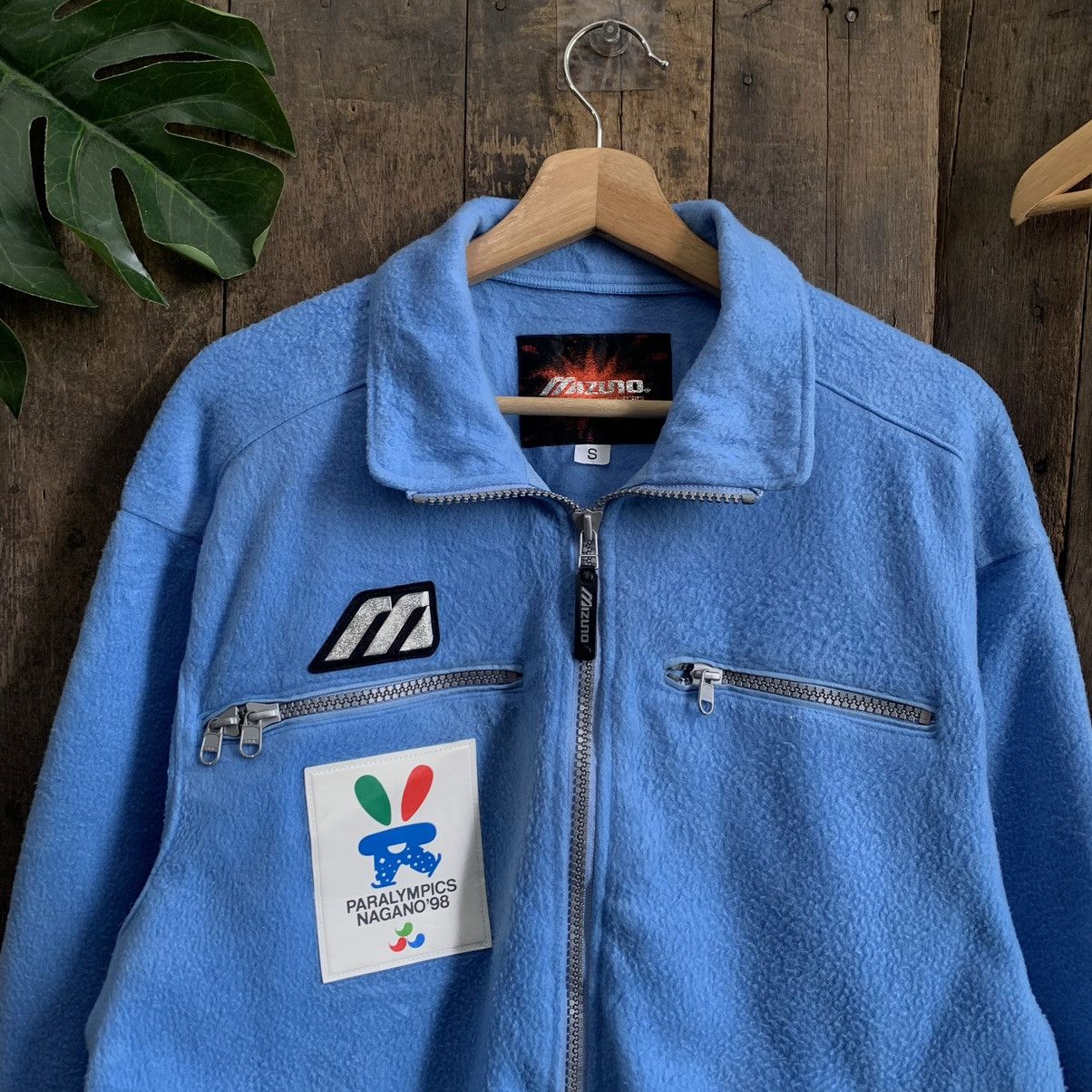 Mizuno × Vintage Vintage Paralympic Nagano 98 Fleece Jacket Size US S / EU 44-46 / 1 - 2 Thumbnail