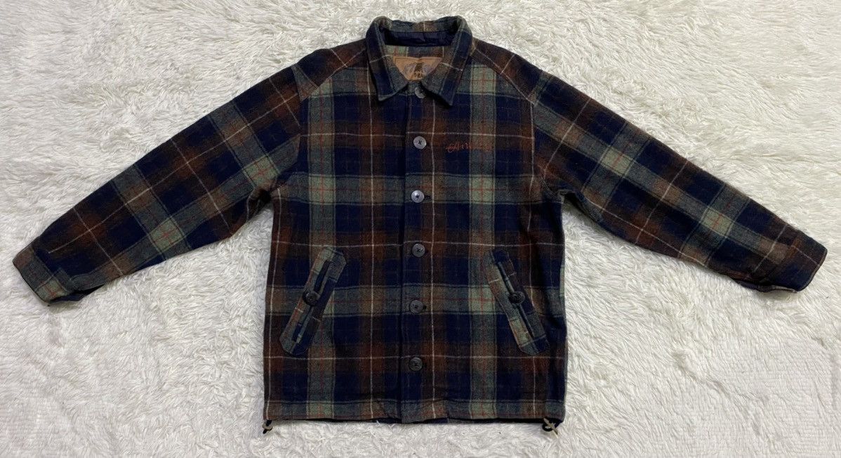 atmos Atmos Denim ATJ-03-2011 Shacket Wool Checked Flannel Size US L / EU 52-54 / 3 - 1 Thumbnail