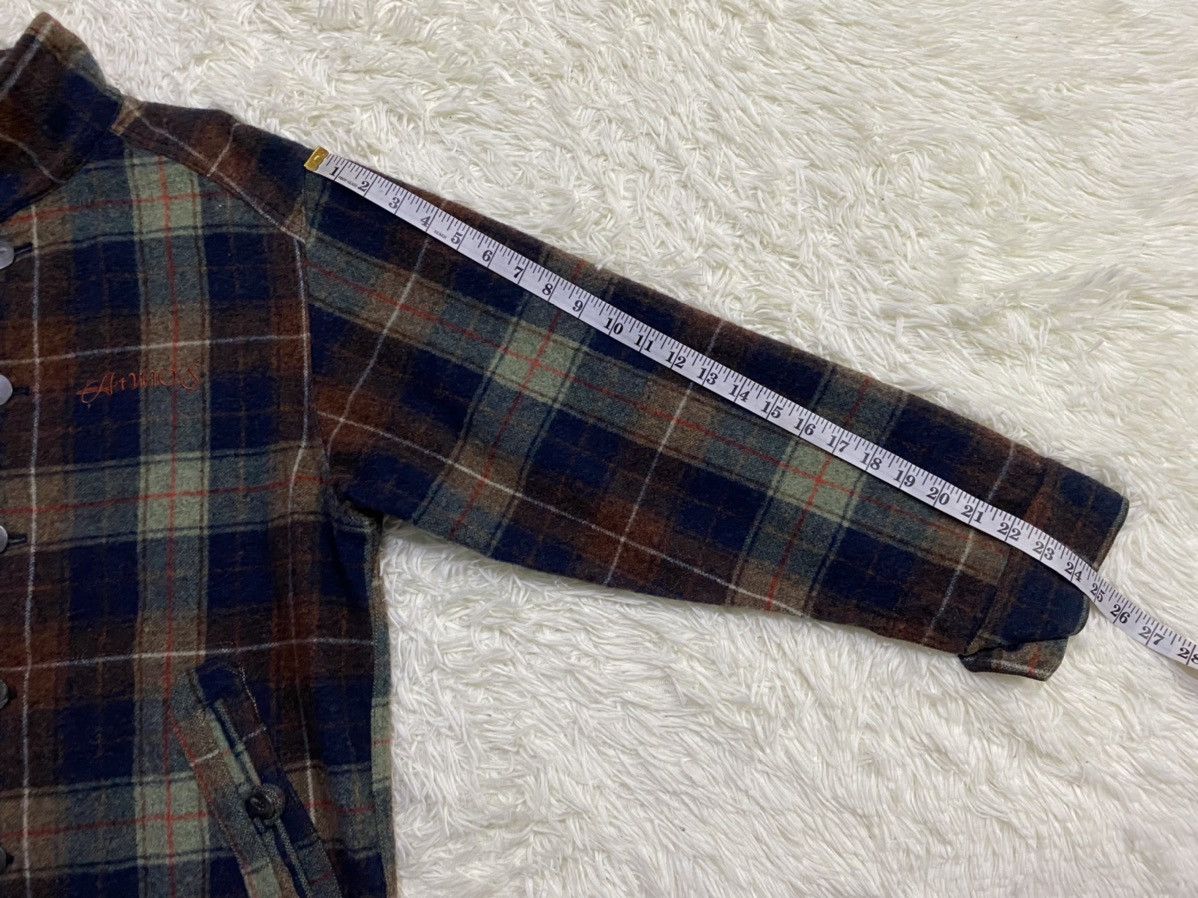 atmos Atmos Denim ATJ-03-2011 Shacket Wool Checked Flannel Size US L / EU 52-54 / 3 - 19 Thumbnail