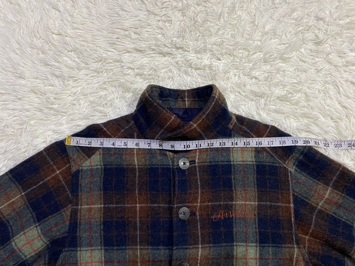 atmos Atmos Denim ATJ-03-2011 Shacket Wool Checked Flannel Size US L / EU 52-54 / 3 - 18 Thumbnail