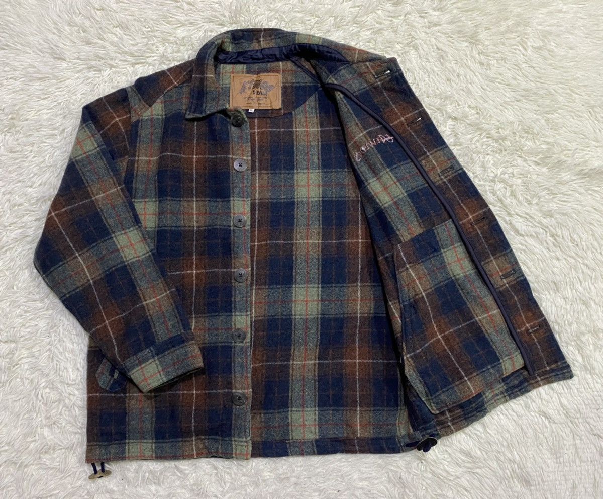 atmos Atmos Denim ATJ-03-2011 Shacket Wool Checked Flannel Size US L / EU 52-54 / 3 - 11 Thumbnail