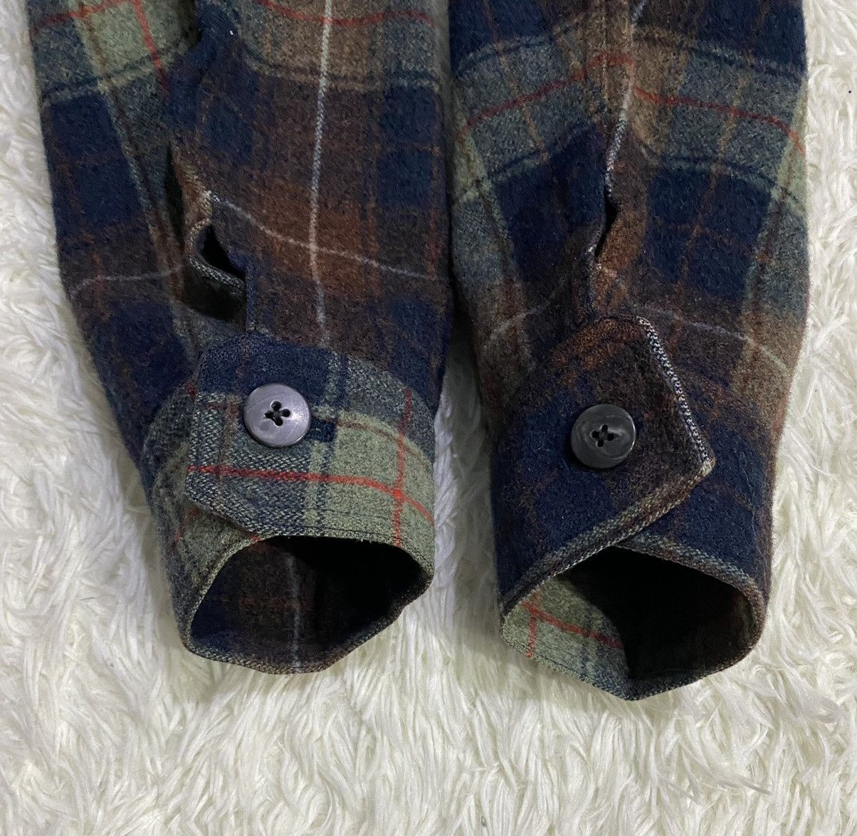 atmos Atmos Denim ATJ-03-2011 Shacket Wool Checked Flannel Size US L / EU 52-54 / 3 - 6 Thumbnail