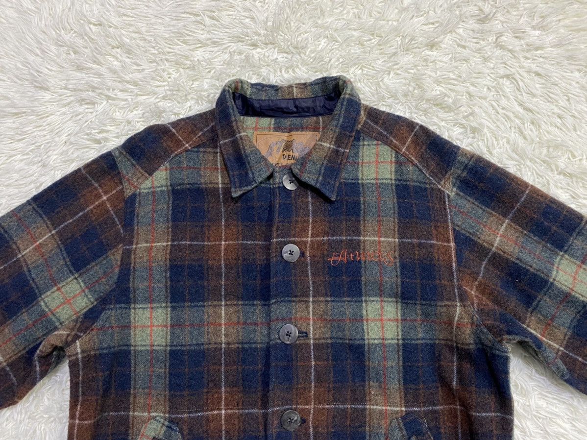 atmos Atmos Denim ATJ-03-2011 Shacket Wool Checked Flannel Size US L / EU 52-54 / 3 - 3 Thumbnail