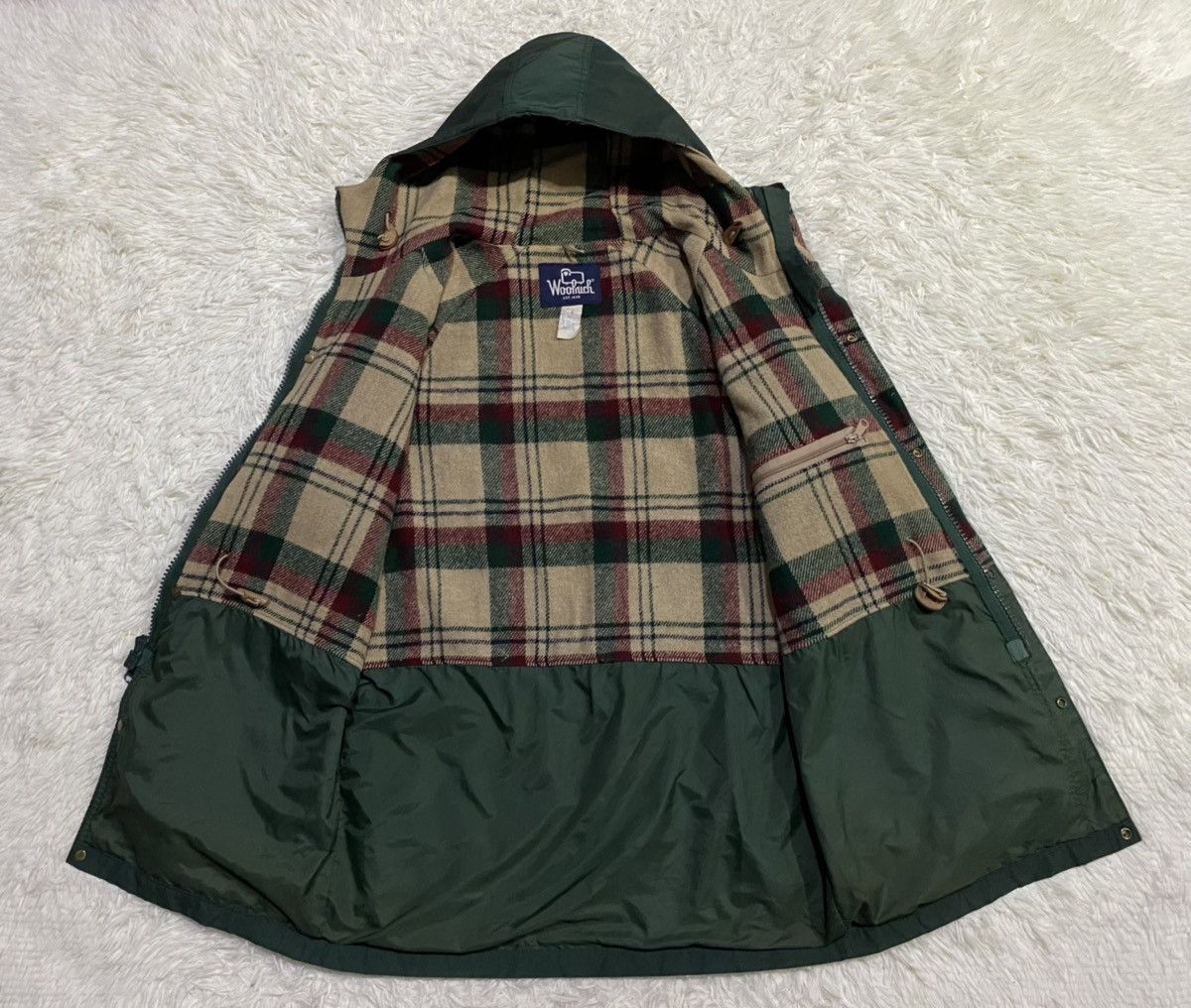 Vintage Vintage Woolrich Wool Checked Lined Parka Jacket Size US M / EU 48-50 / 2 - 12 Thumbnail